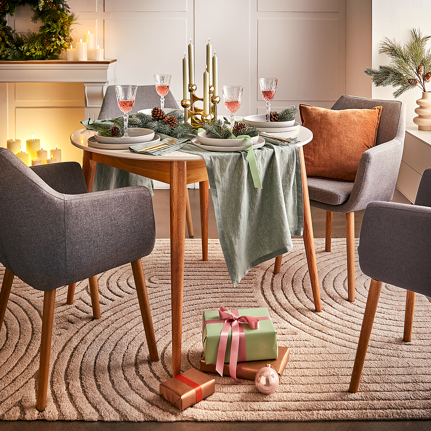 CASA NOVA farfurie pentru cina Ø 27 cm, gri