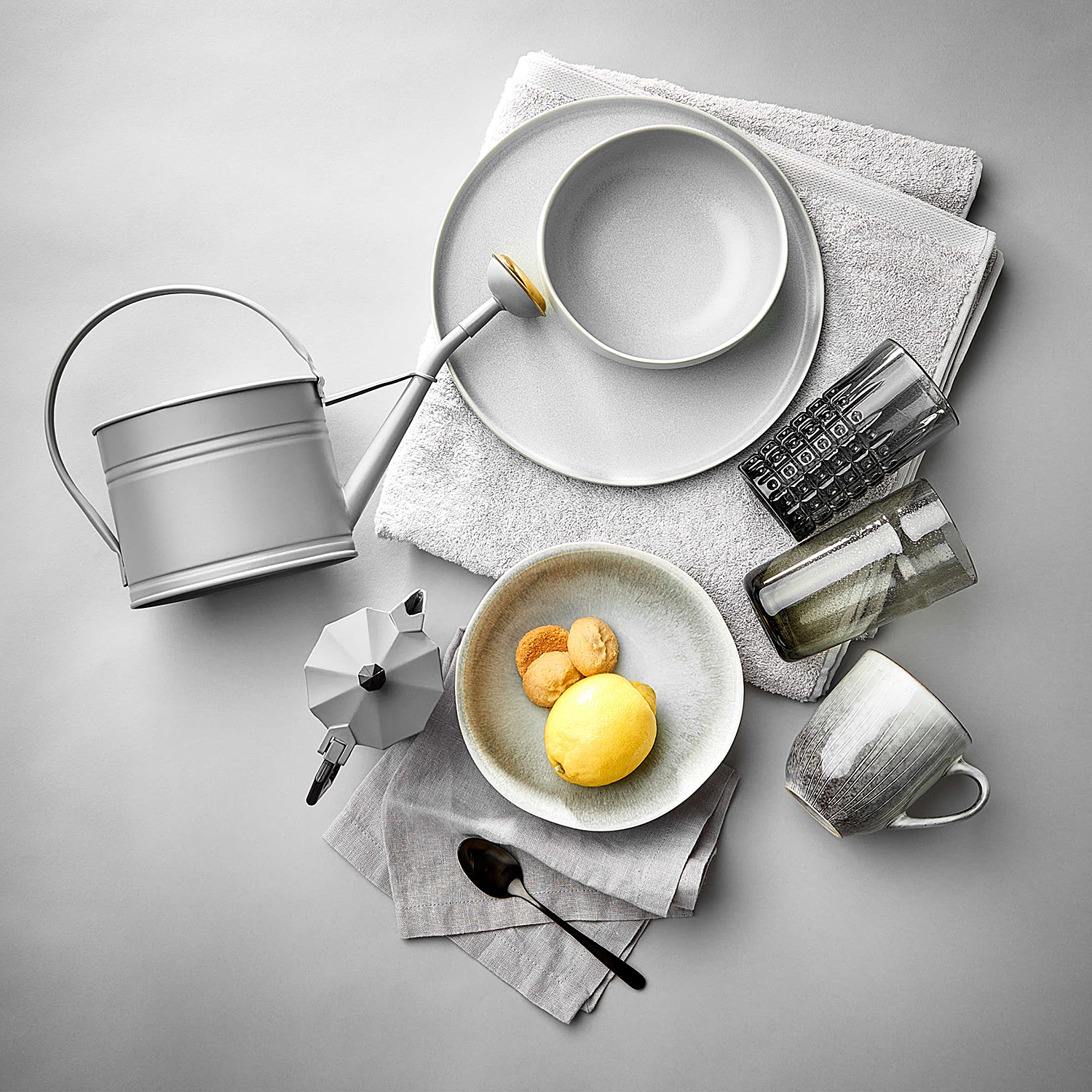 CASA NOVA bol pentru cereale Ø 16 cm 600ml, gri