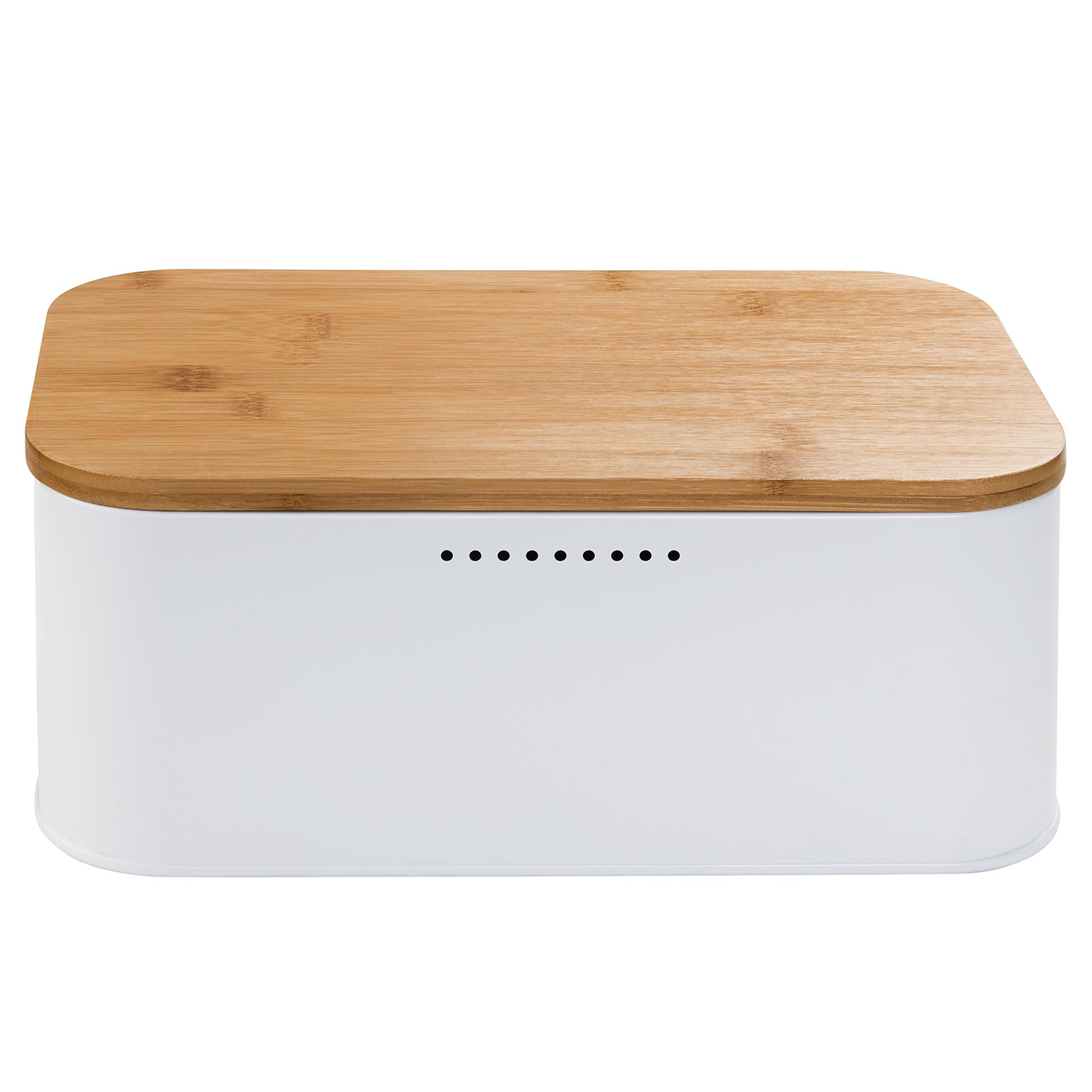 BREAD'N'BREAKFAST cutie paine cu capac alb