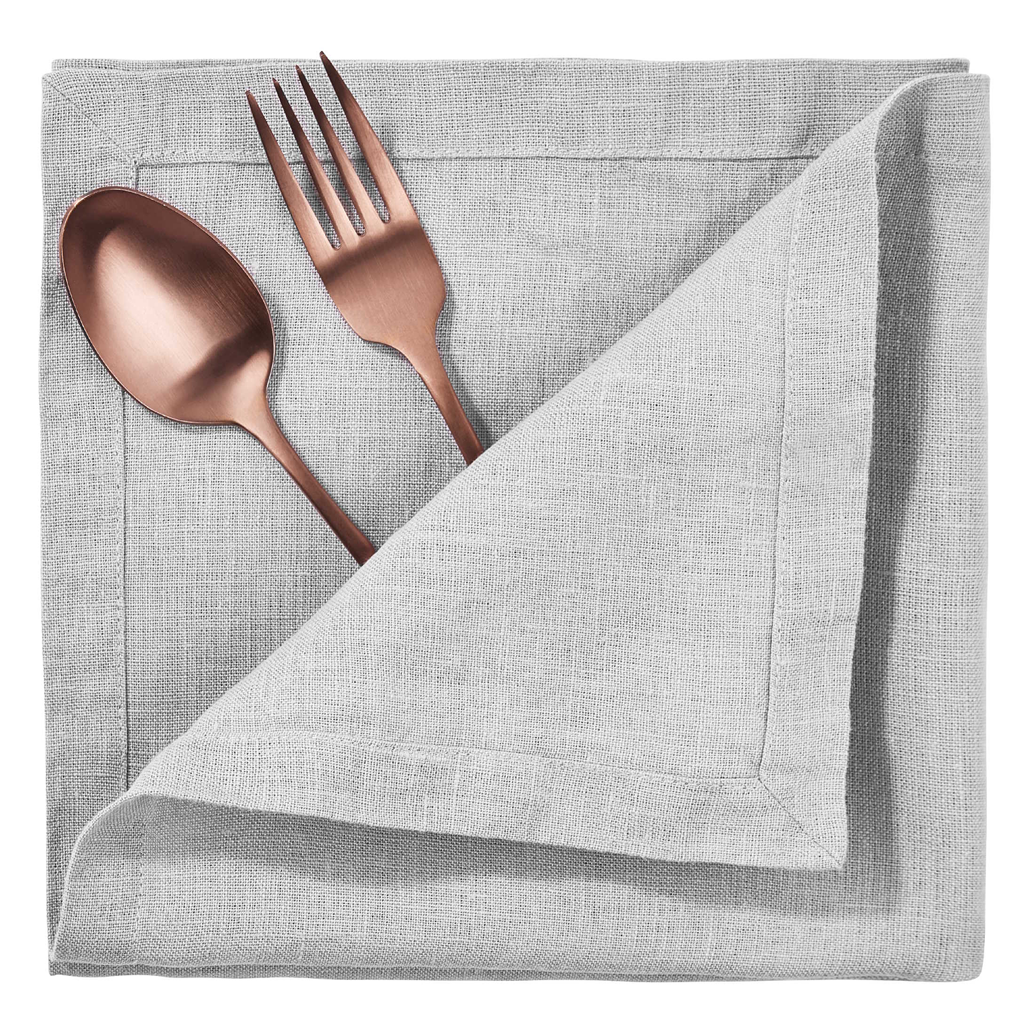 RIGA servet in 42x42 cm, gri deschis