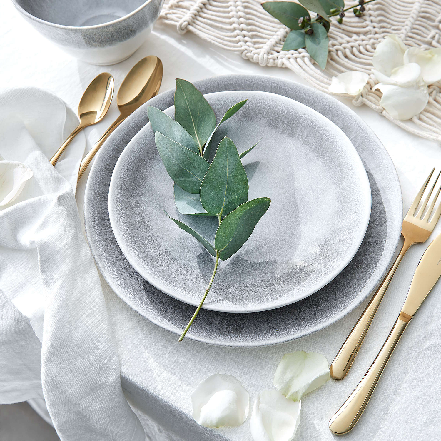 RIGA servet in 42x42 cm, alb