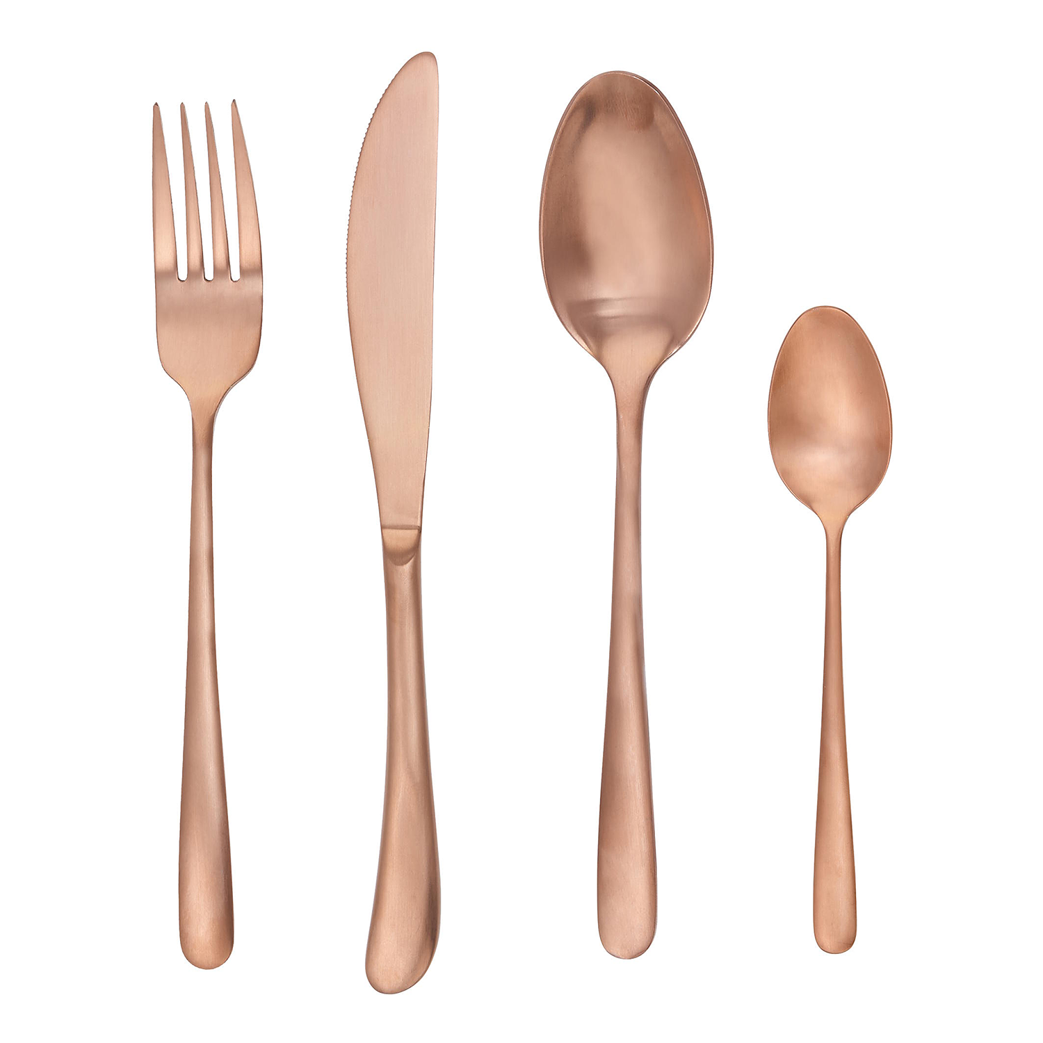 KINGS set tacamuri 4 piese, roz-auriu