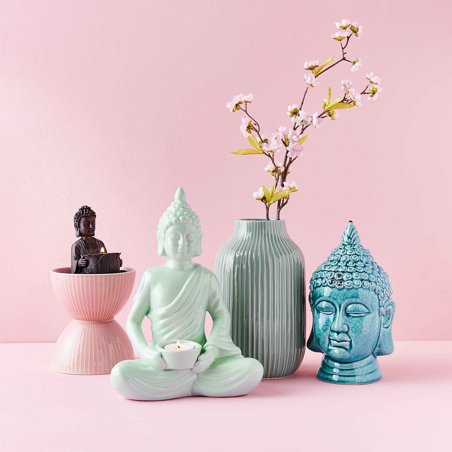 HANAMI vaza ceramica jad 23cm