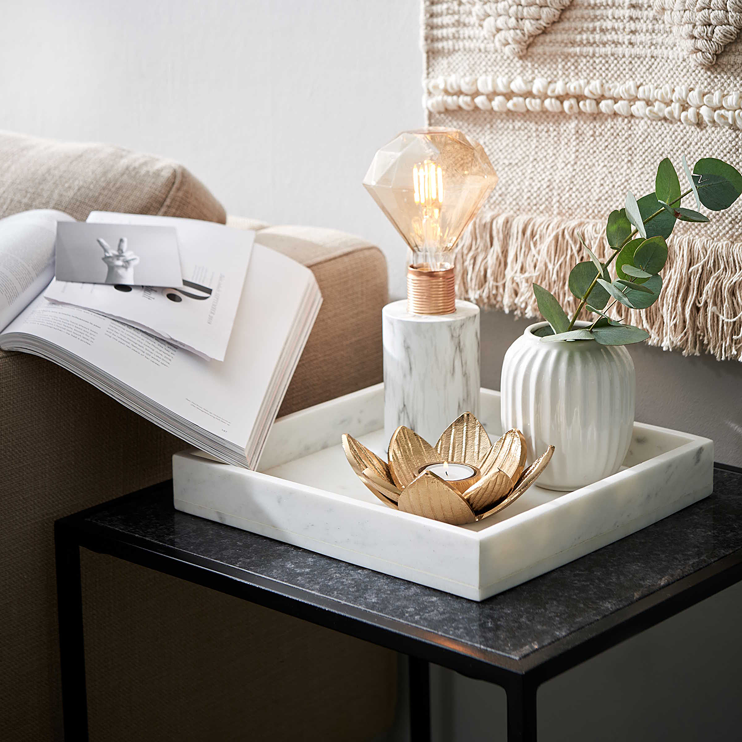 LIV vaza ceramica Ø10 H12,5cm, alb