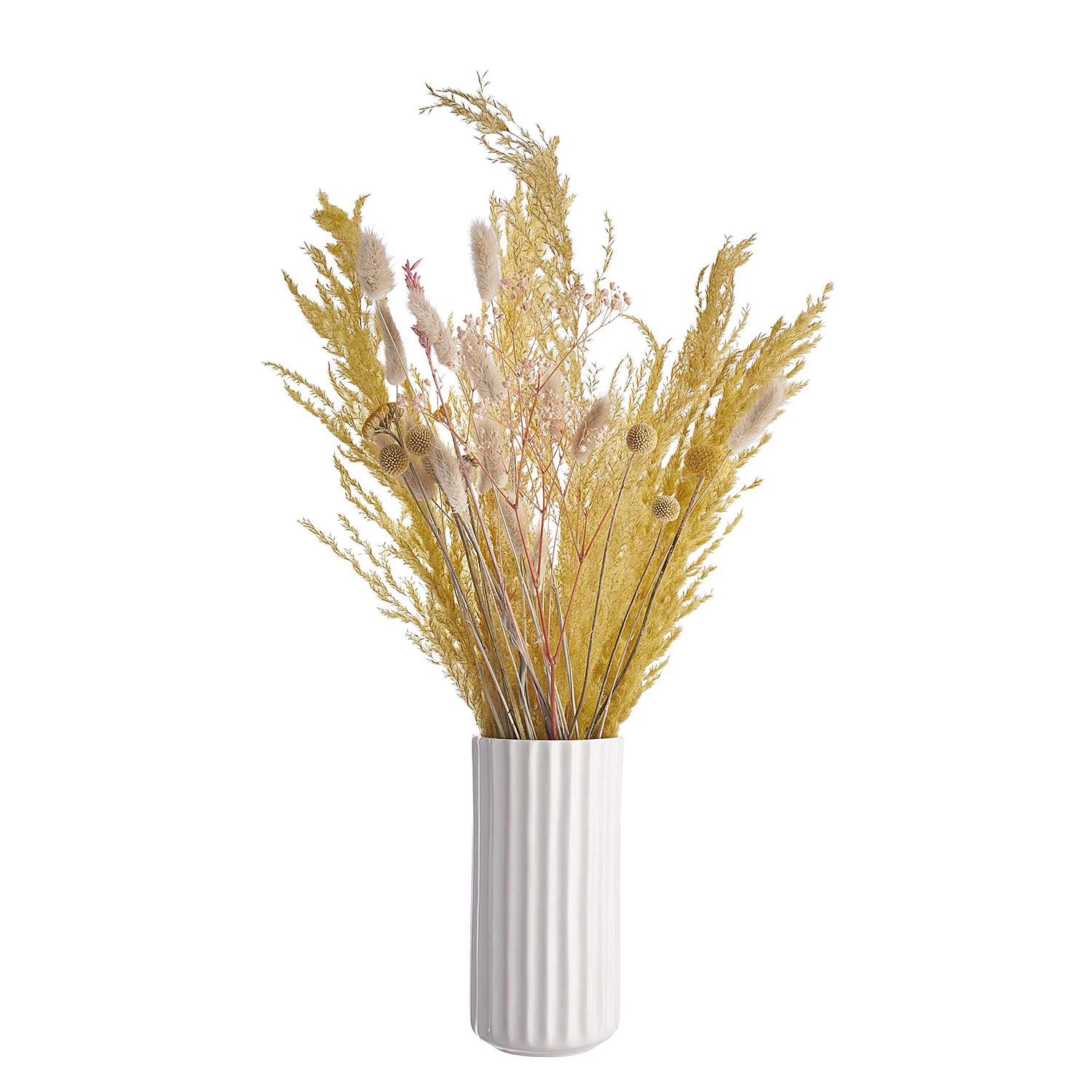 LIV vaza ceramica cilindrica H20cm, alb