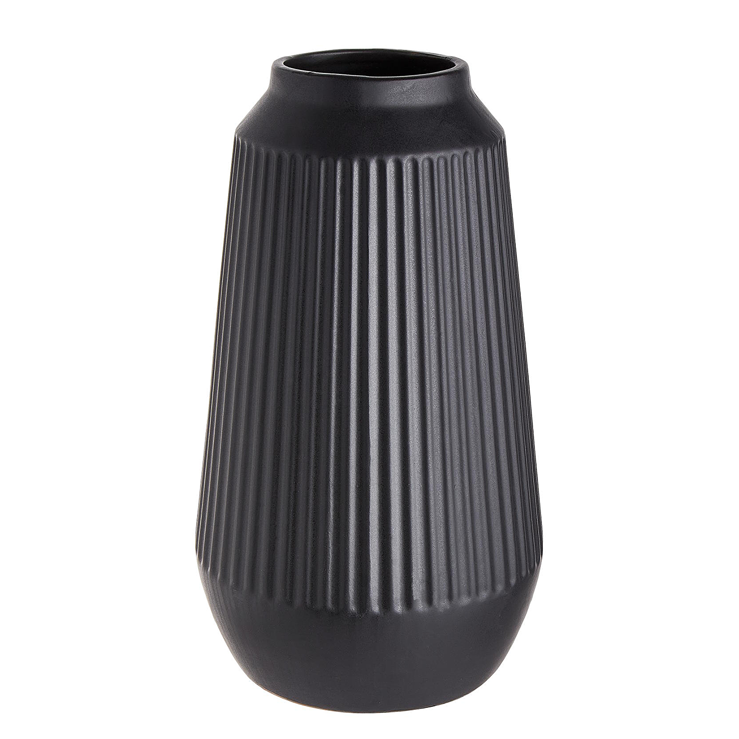 FINJA vaza ceramica 31,5cm, negru