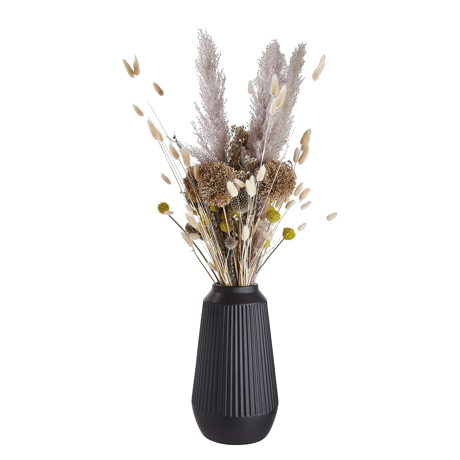 FINJA vaza ceramica 31,5cm, negru