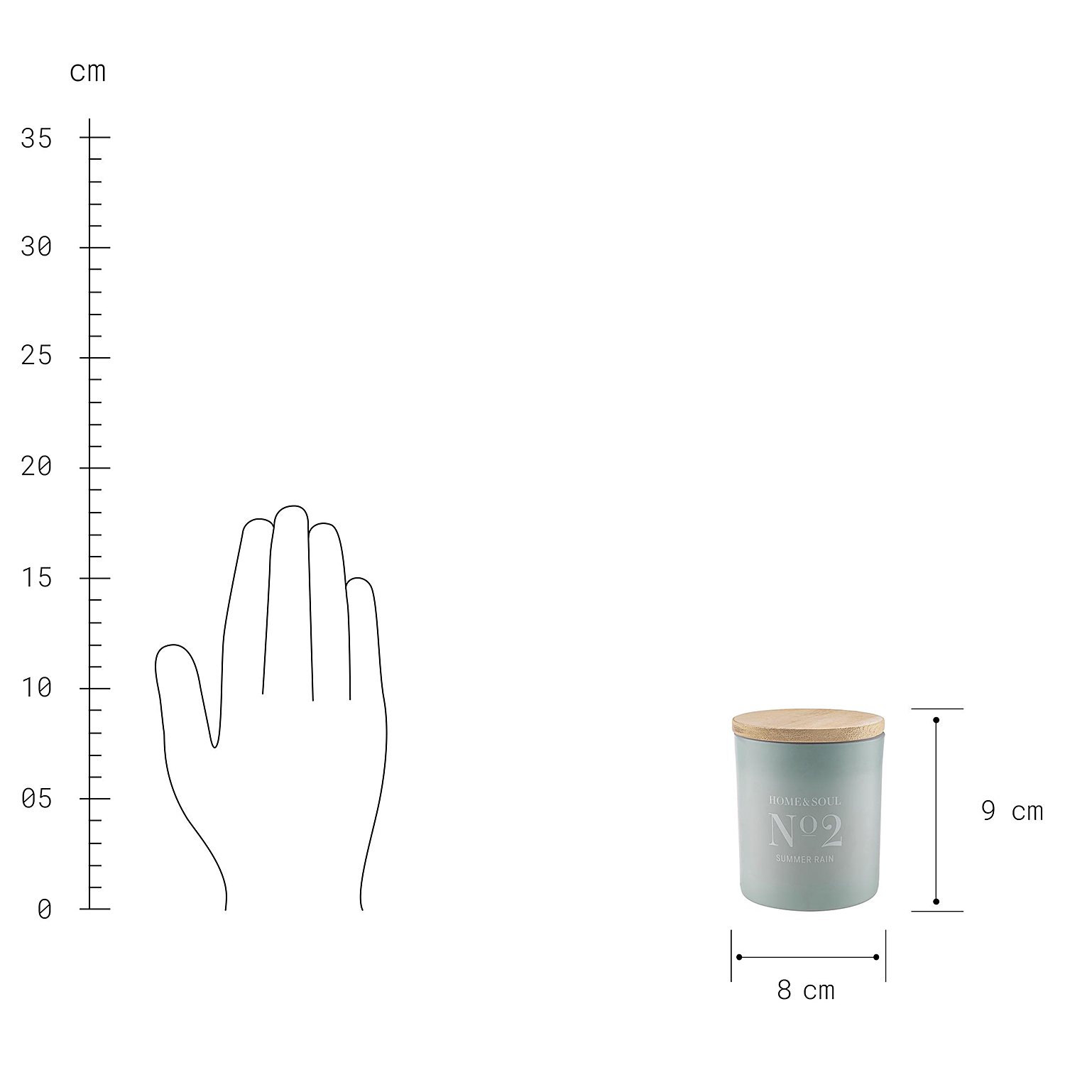 HOME & SOUL lumanare parfumata - No 2 Summer Rain