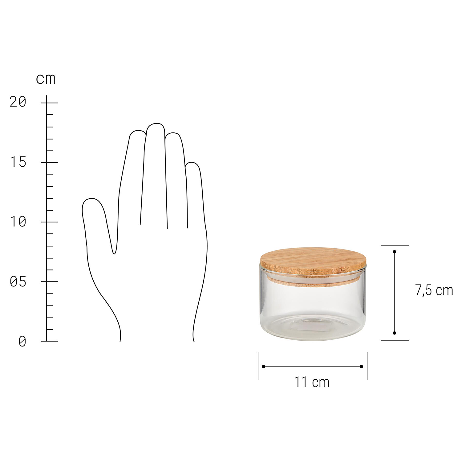 WOODLOCK recipient de sticla | 550 ml