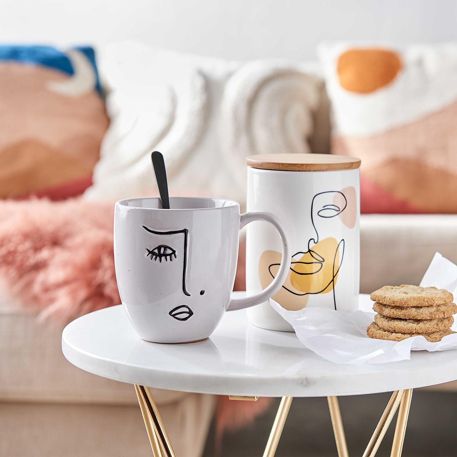 QUEEN IT cutie de depozitare 450 ml - line art