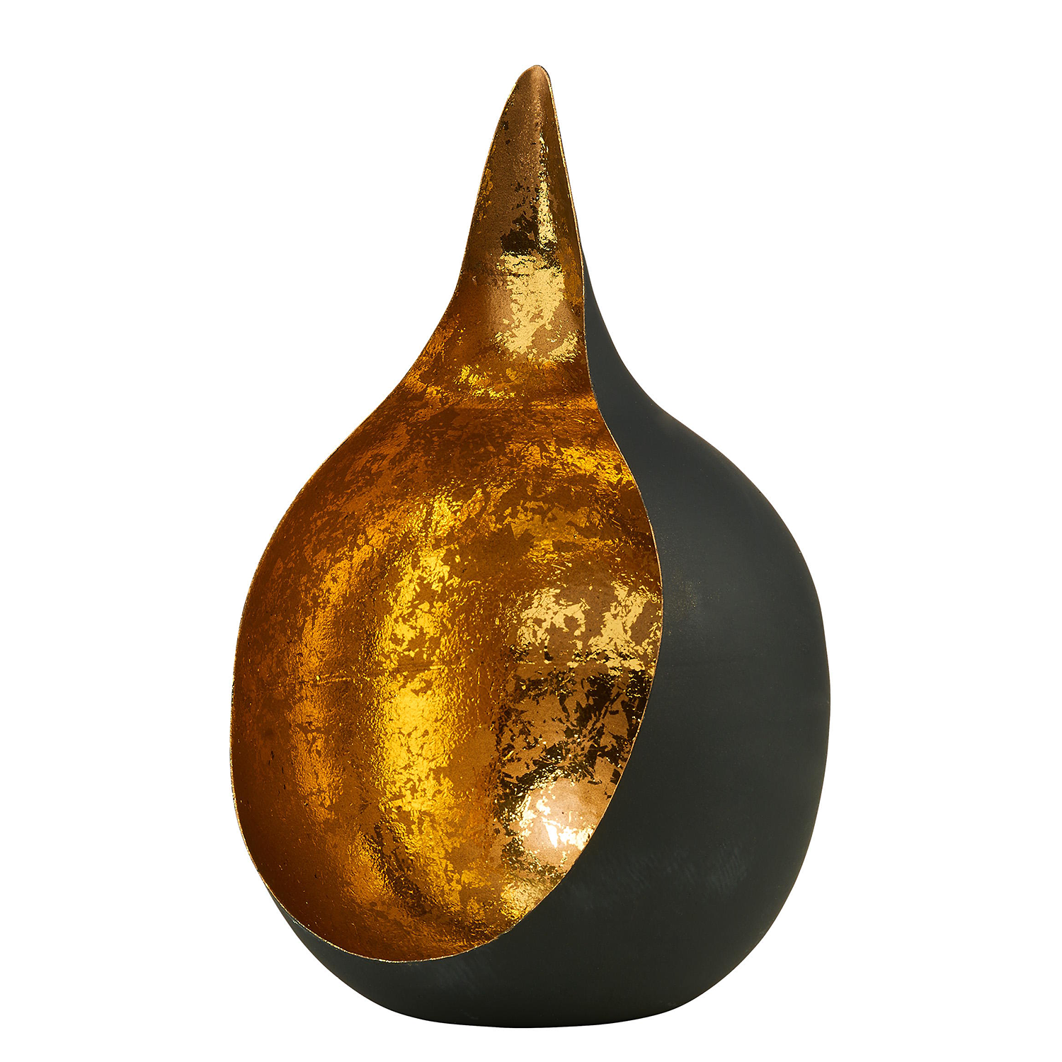 DELIGHT suport rotund pentru lumanari tip tealight negru | Ø15cm