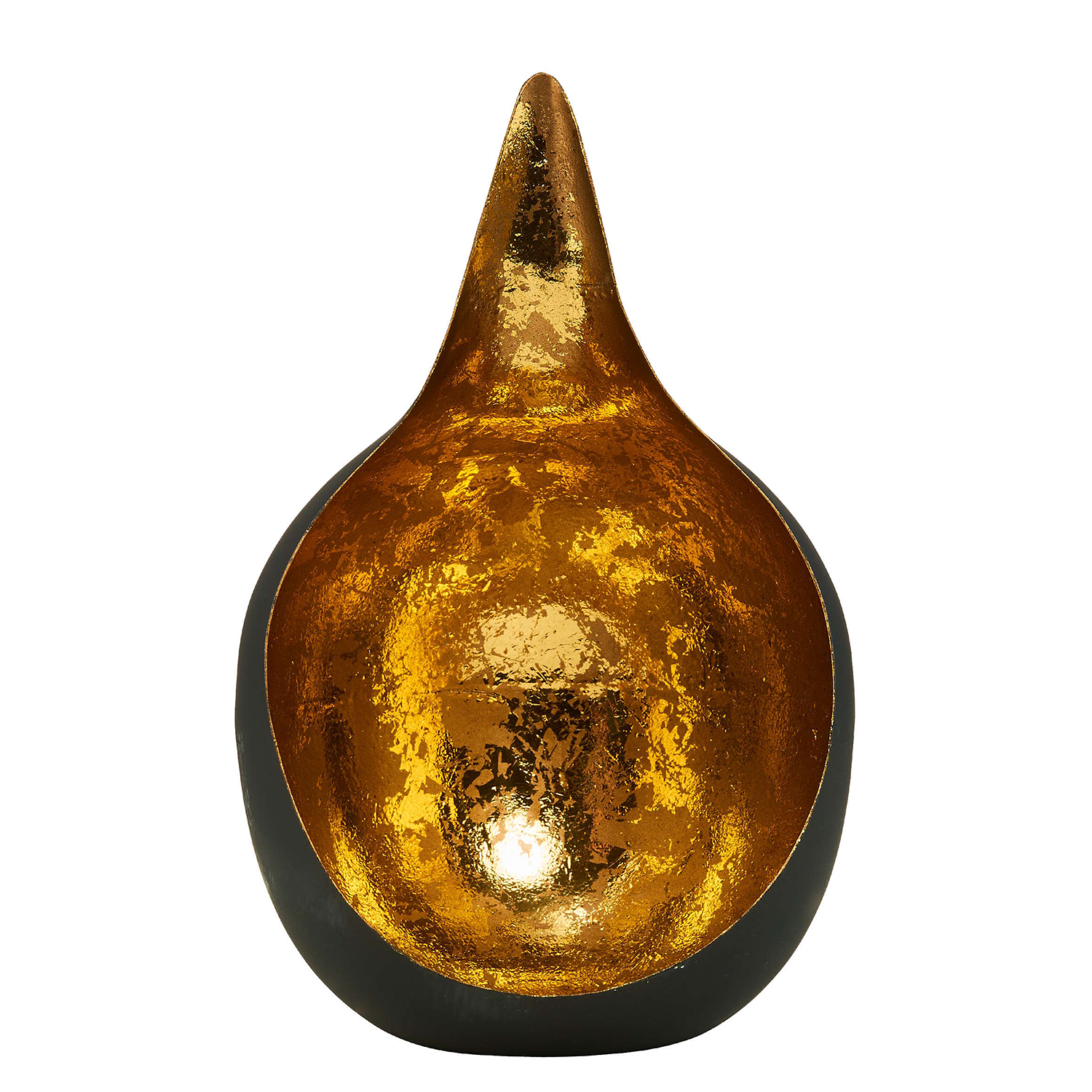 DELIGHT suport rotund pentru lumanari tip tealight negru | Ø15cm