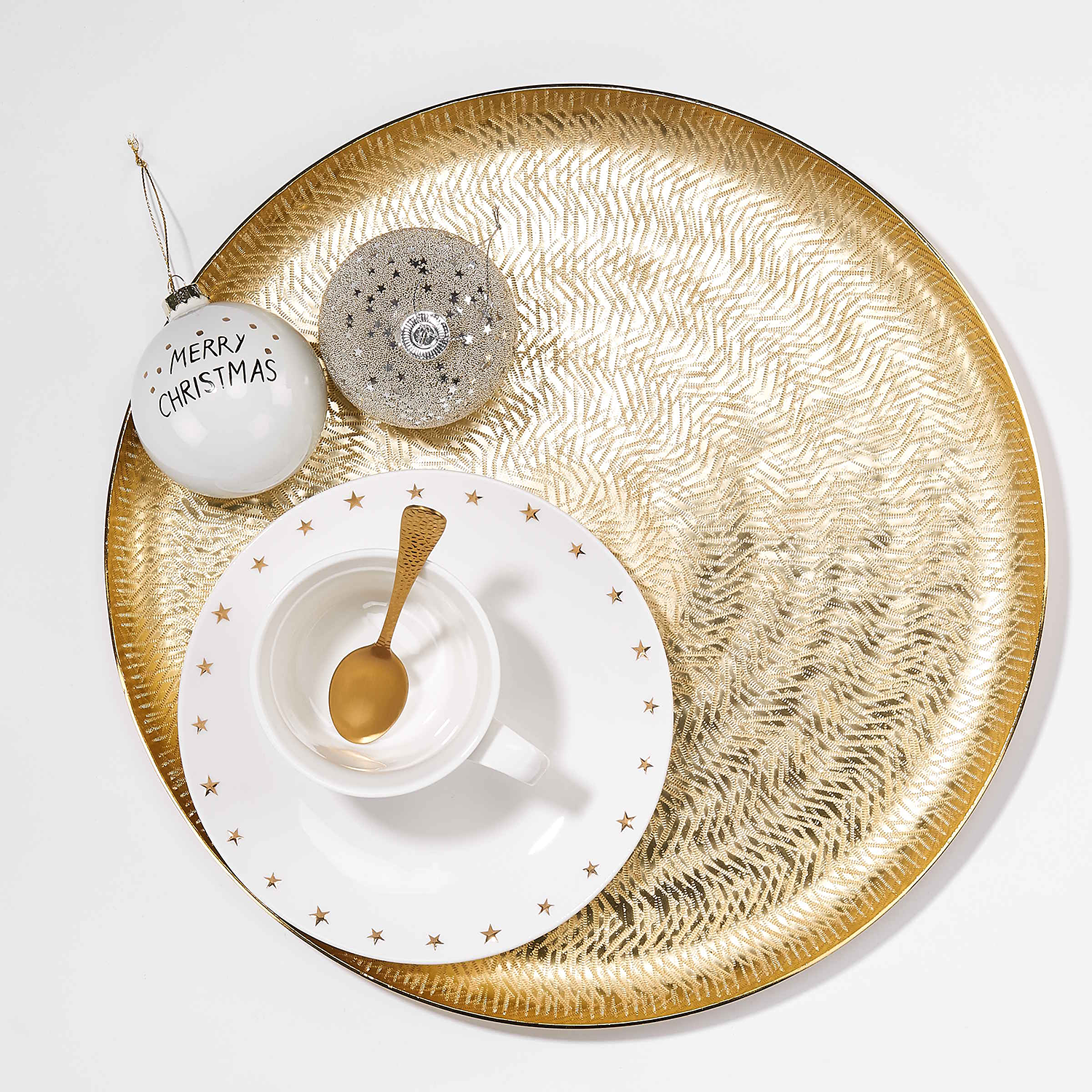 GOLDEN STAR platou decorativ Ø 38 cm