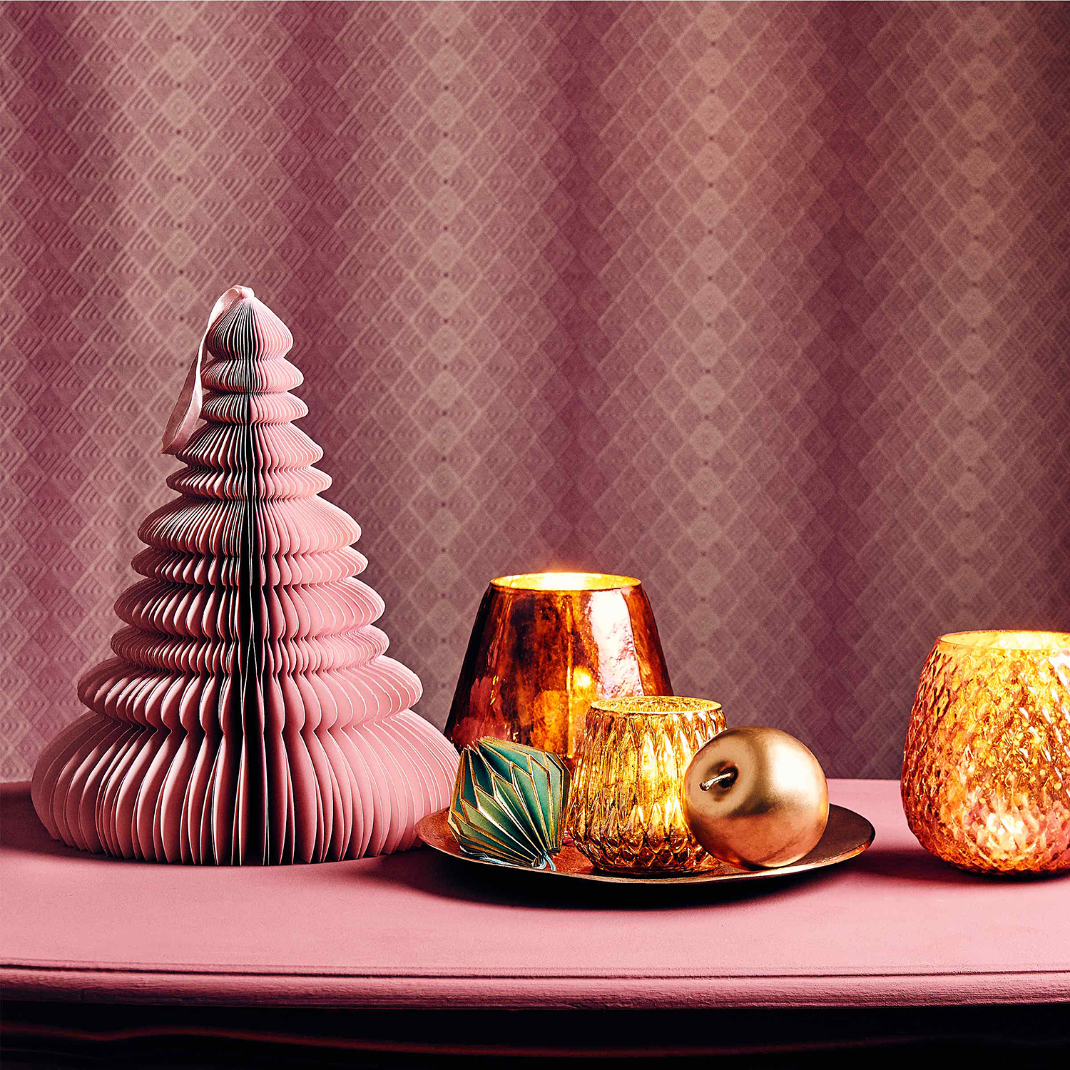 BANQUET farfurie decorativa 32cm, aurie