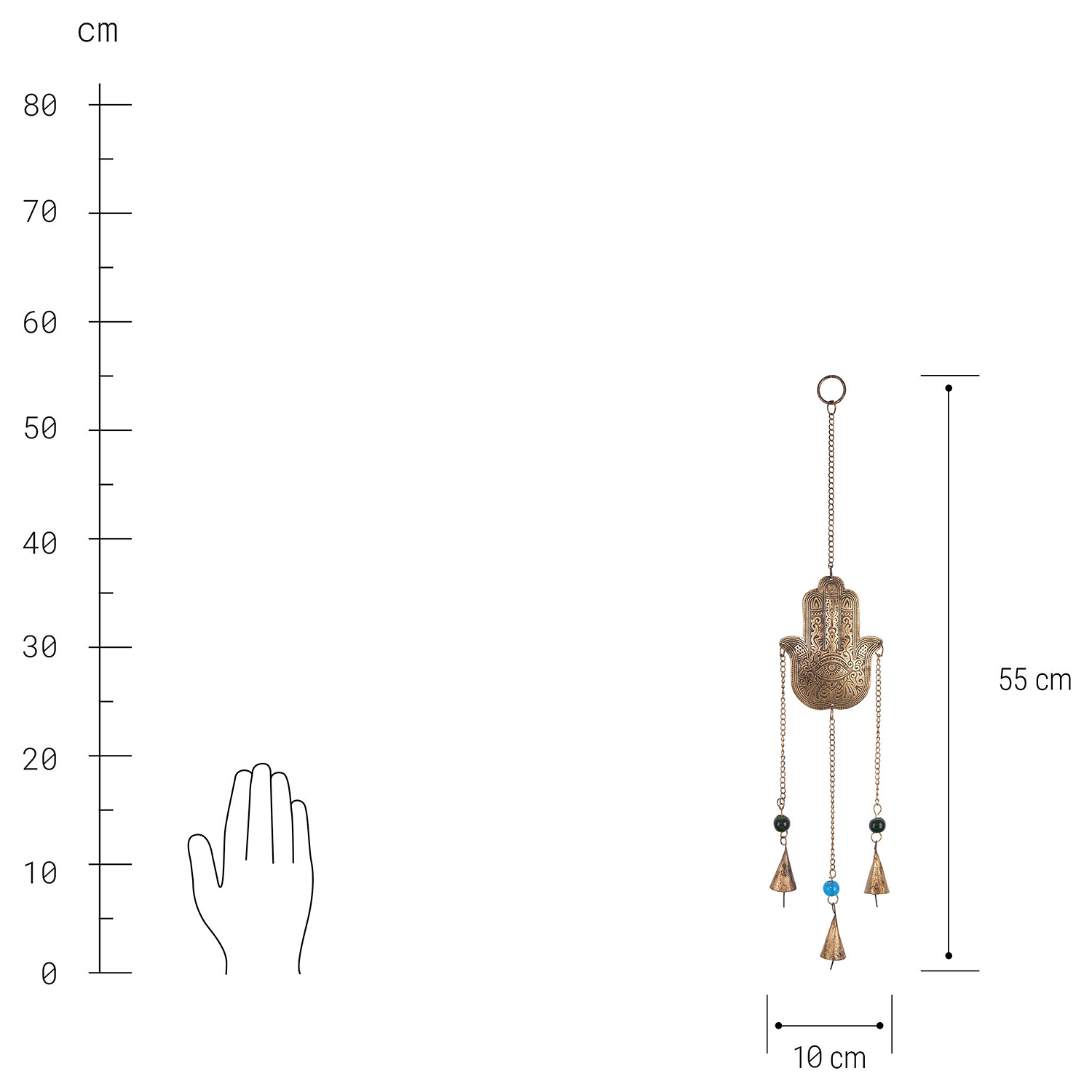 BALI decoratiune suspendata Fatimas Hand