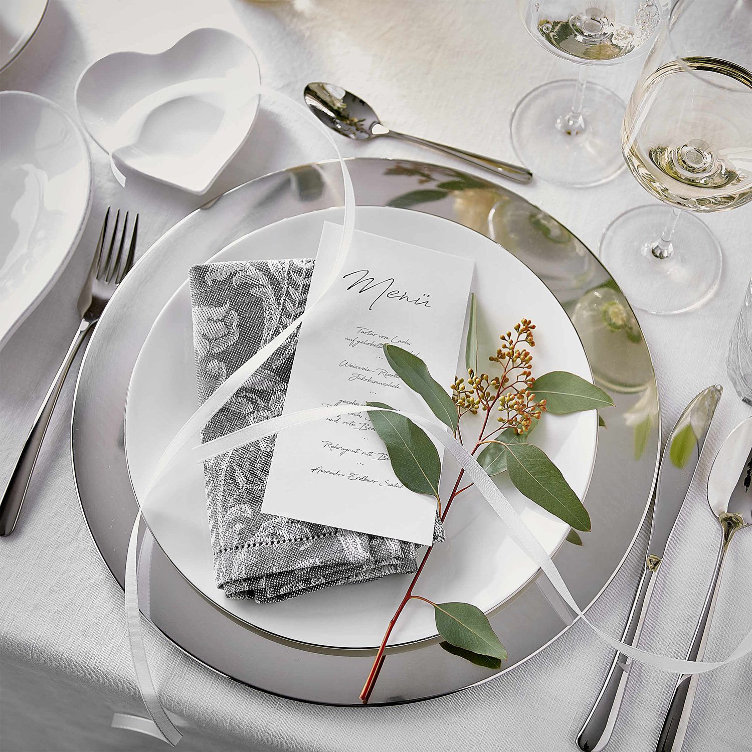 PIATTO farfurie culoare argintie