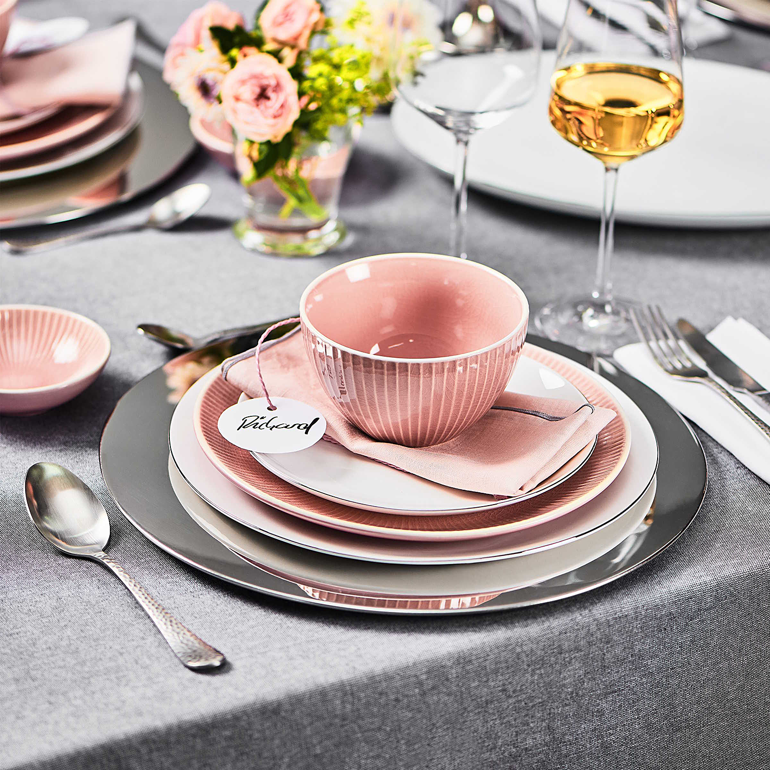 PIATTO farfurie culoare argintie