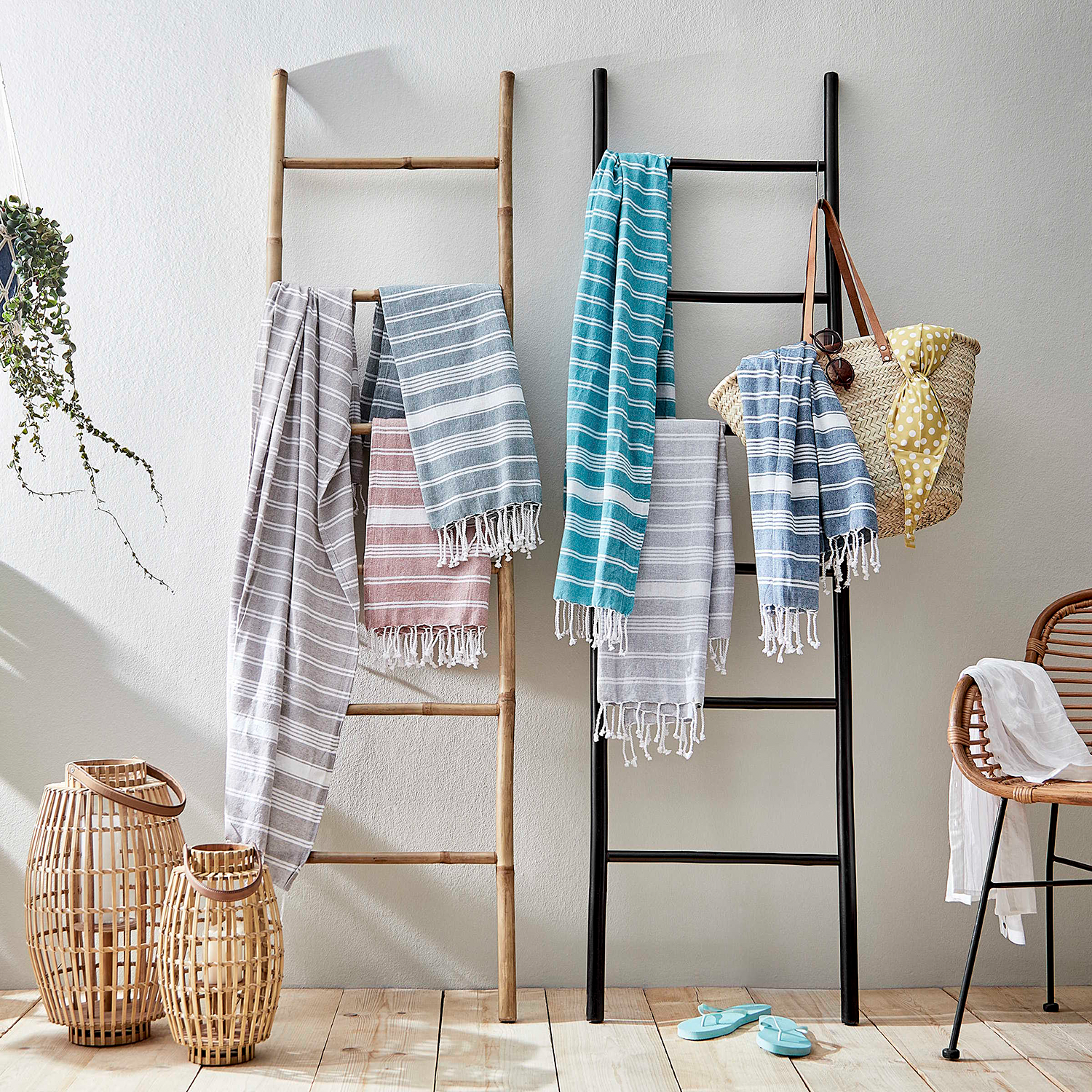 SURFSIDE prosop hamam 90x170cm, turcoaz