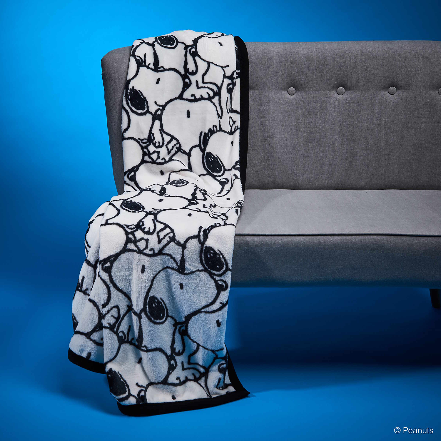 PEANUTS patura flanel Snoopy imprimeu complet