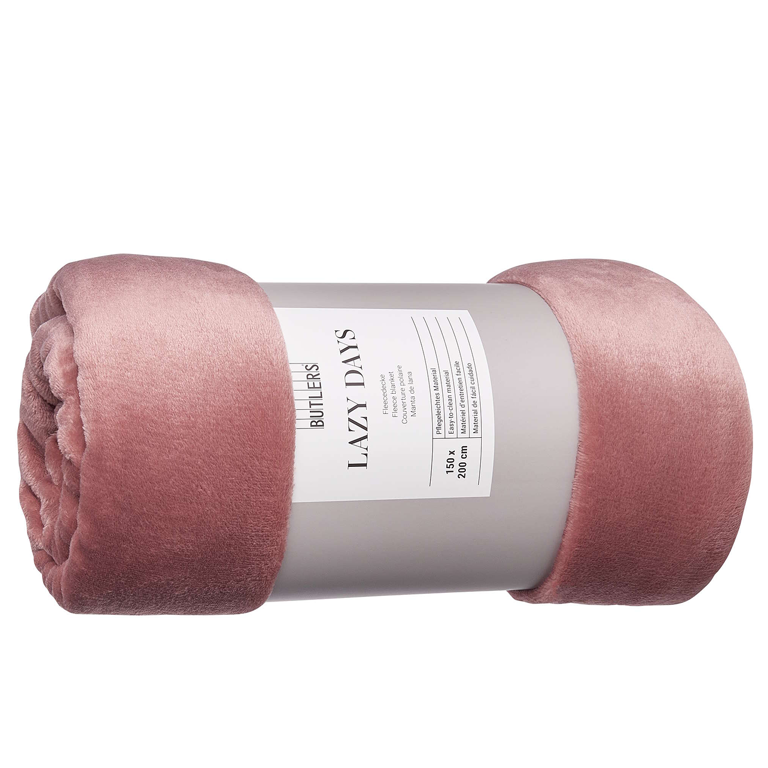 LAZY DAYS patura fleece 150x200 cm, roz