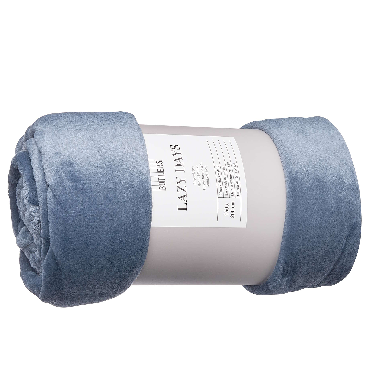 LAZY DAYS patura fleece 150x200 cm, albastru