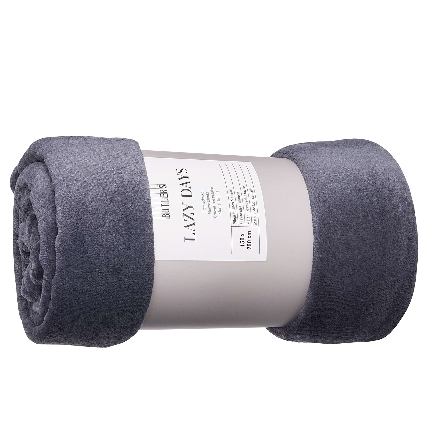 LAZY DAYS patura fleece 150x200 cm, antracit