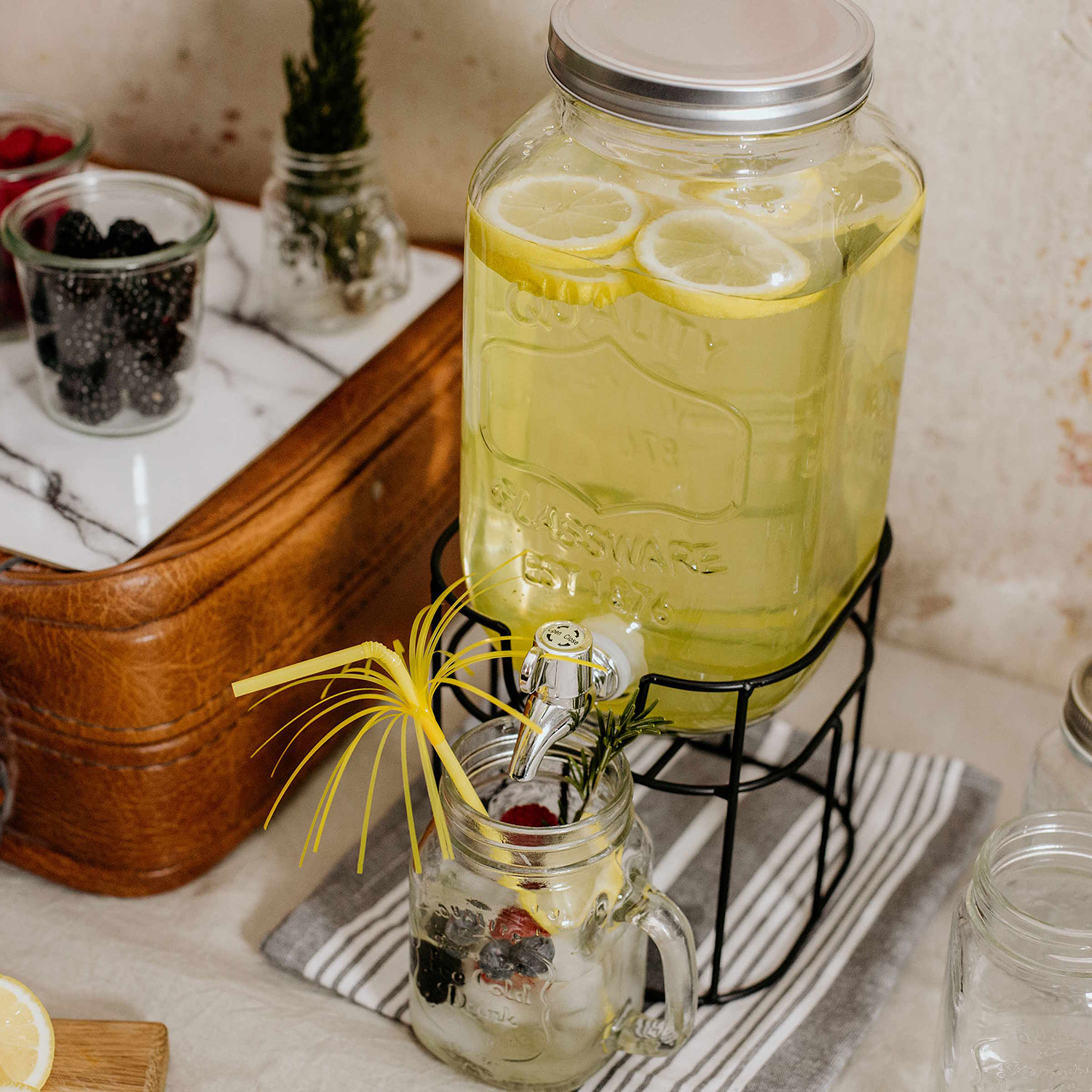 REFRESH suport metalic pentru dozator din sticla 3,5l