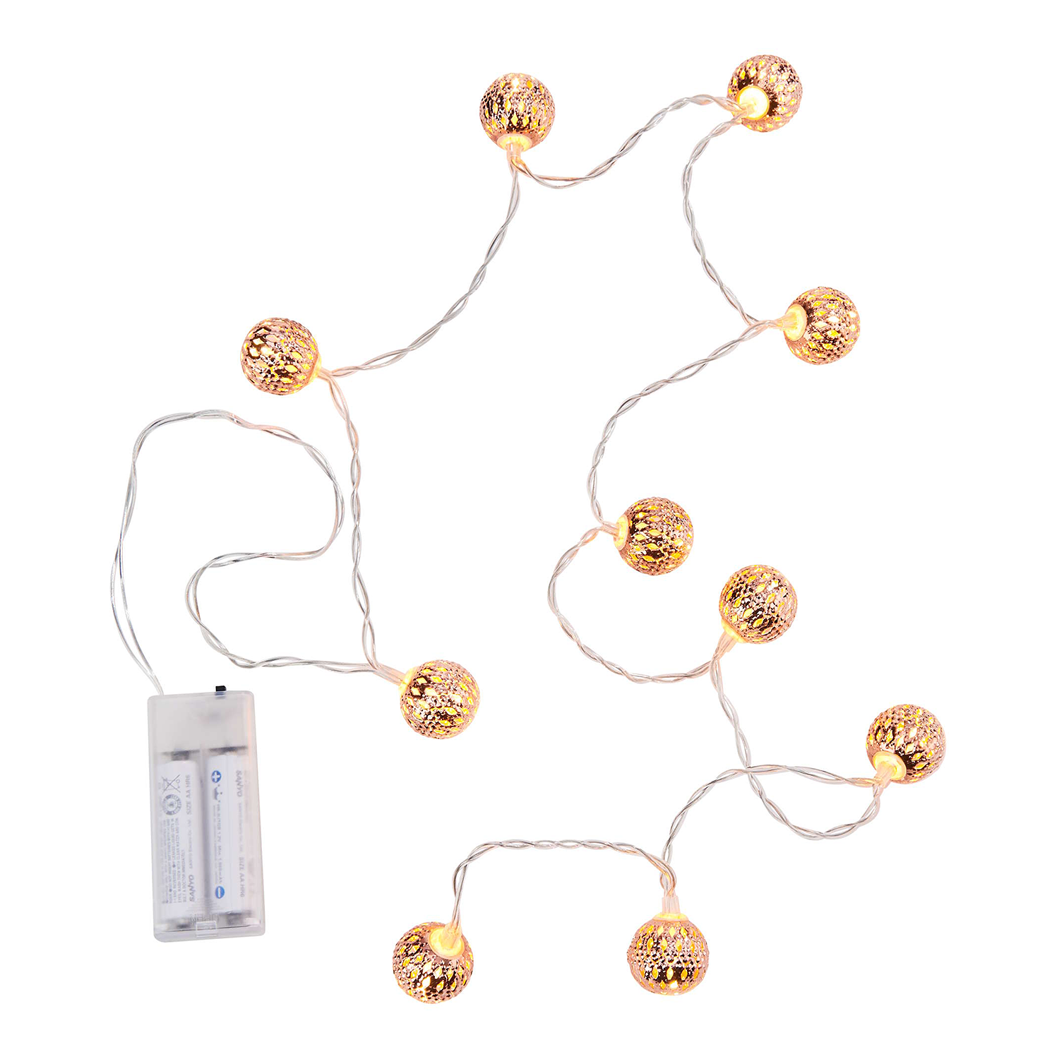 ORIENTAL LIGHTS lant lumini cupru USB