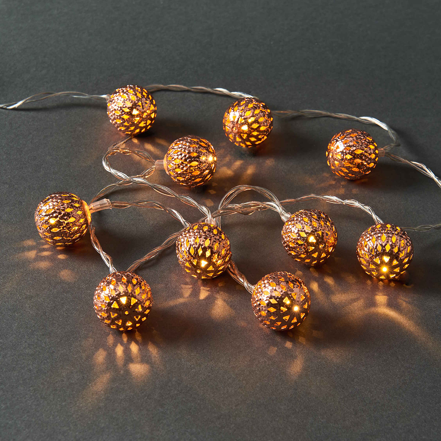 ORIENTAL LIGHTS lant lumini cupru USB