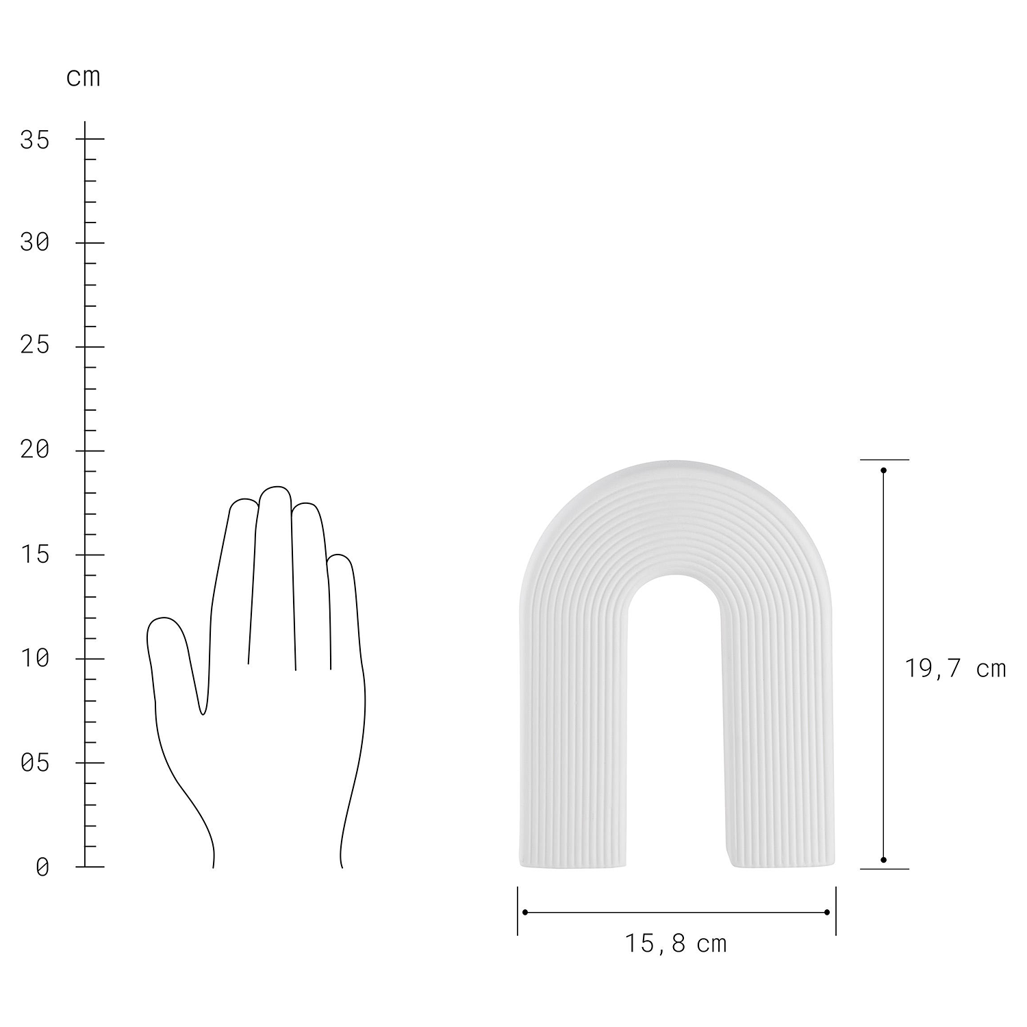 RAINBOW lampa din portelan cu LED