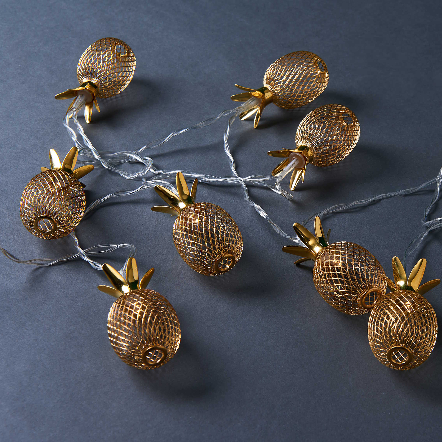 MIAMI lant luminos USB ananas auriu