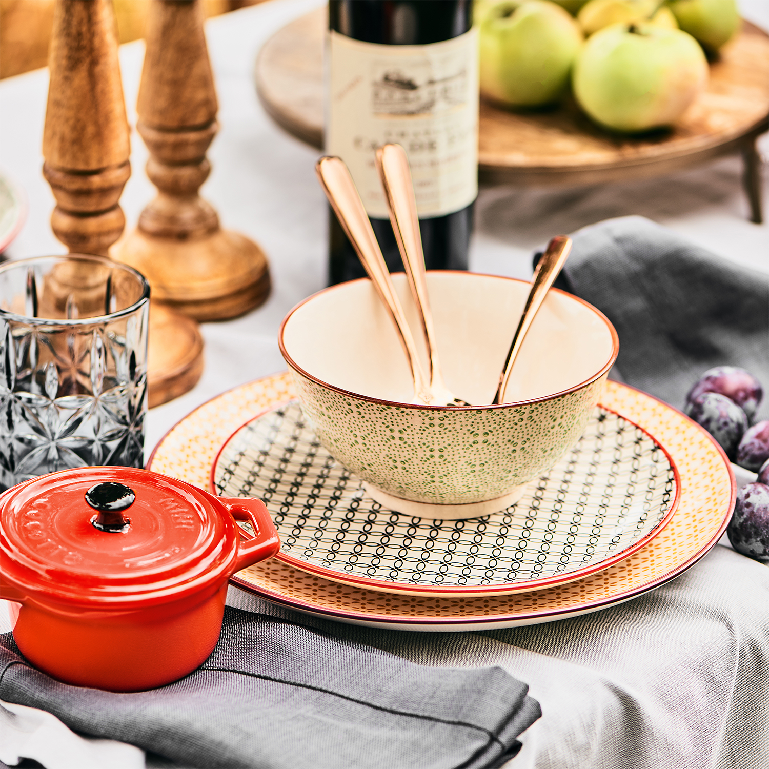 CEST SI BON mini caserola rotunda, portocaliu