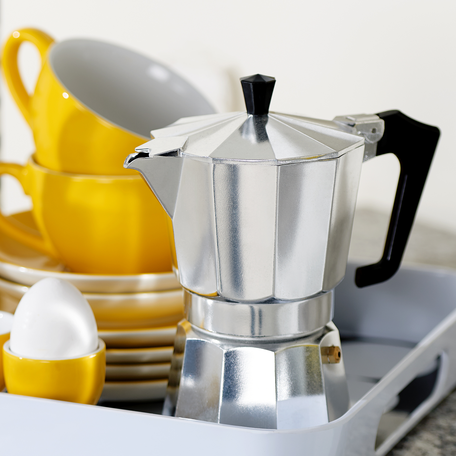 ESPERTO espressor 3 cesti, argintiu