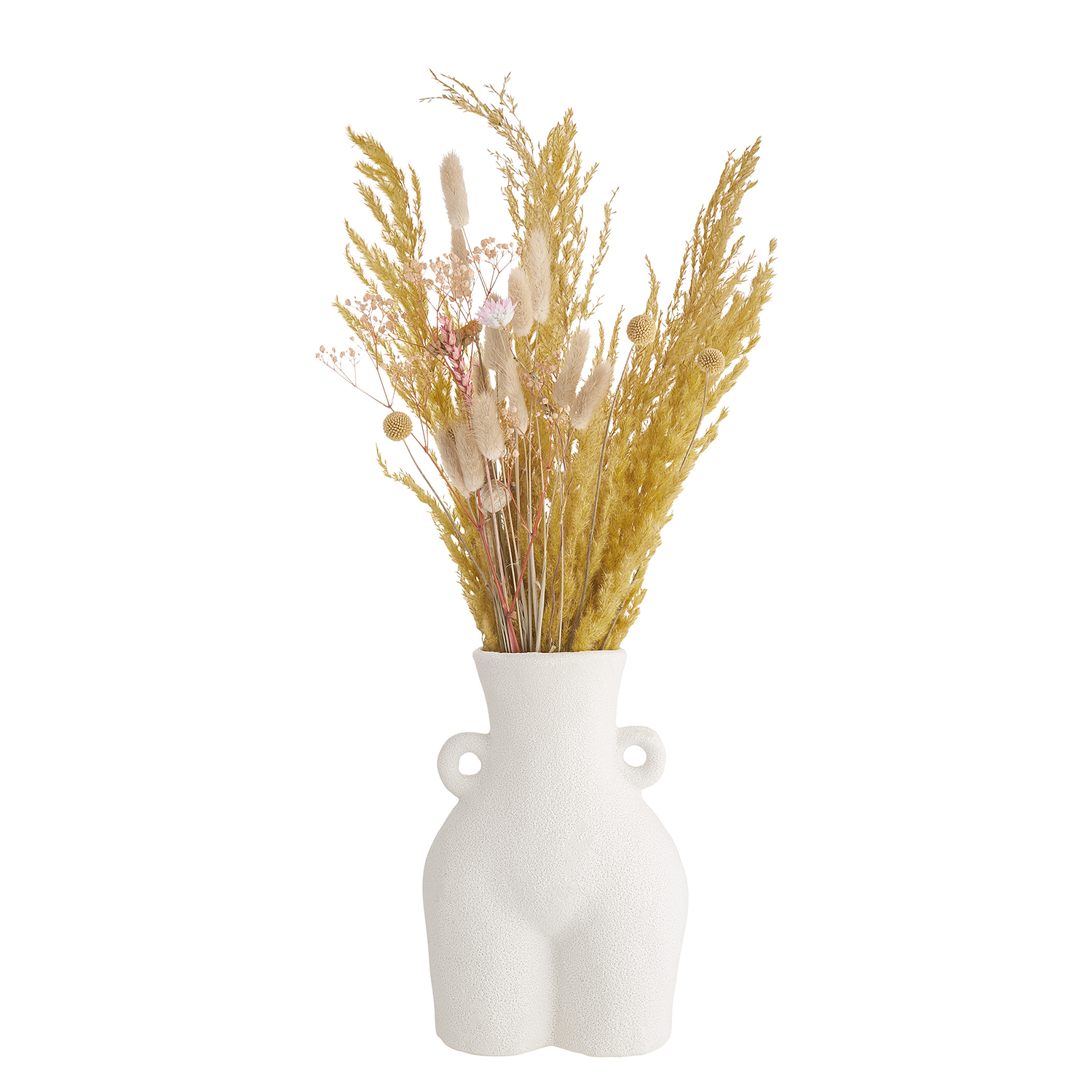 KIM vaza silueta 27cm, alba