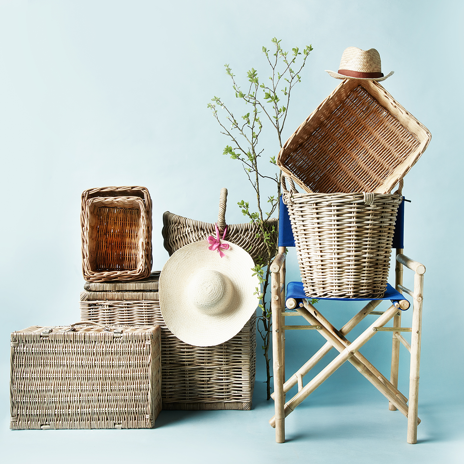 MOSES cos ratan H40cm Ø45cm