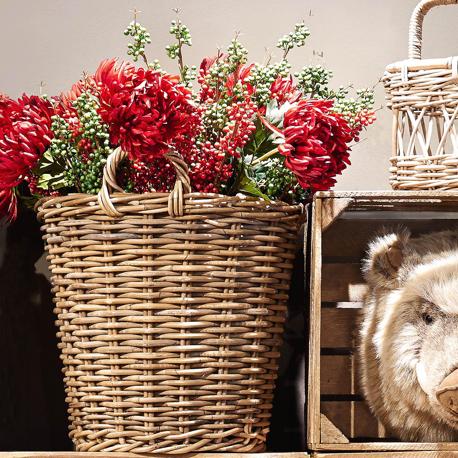 MOSES cos ratan H40cm Ø45cm