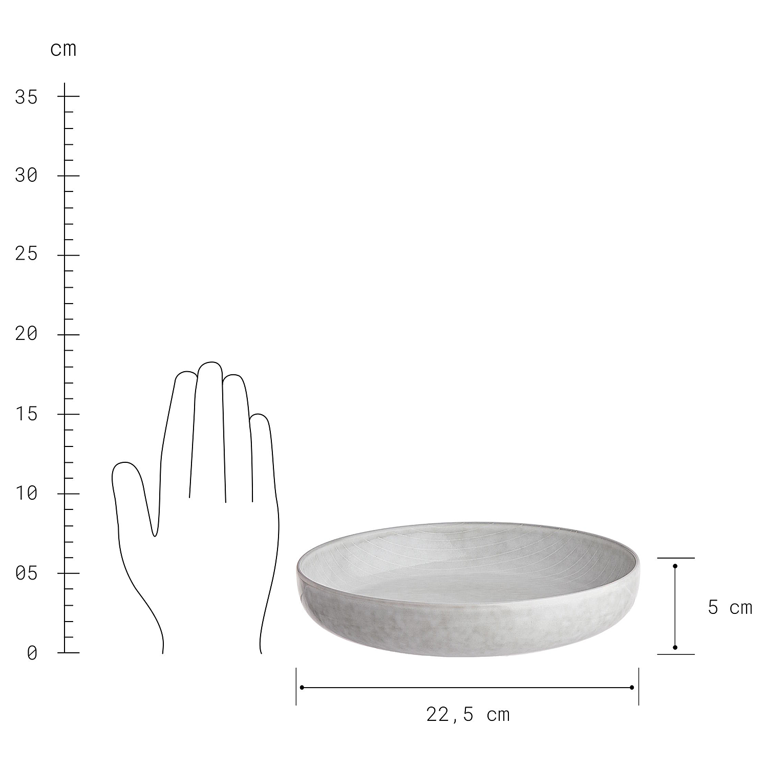 HENLEY farfurie pentru paste 22,5 cm