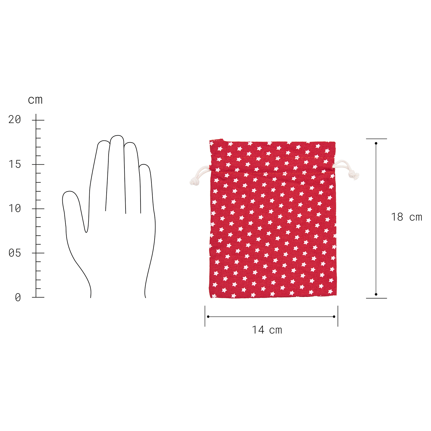 PACK-A-BAG punga mica 14x18cm - rosu