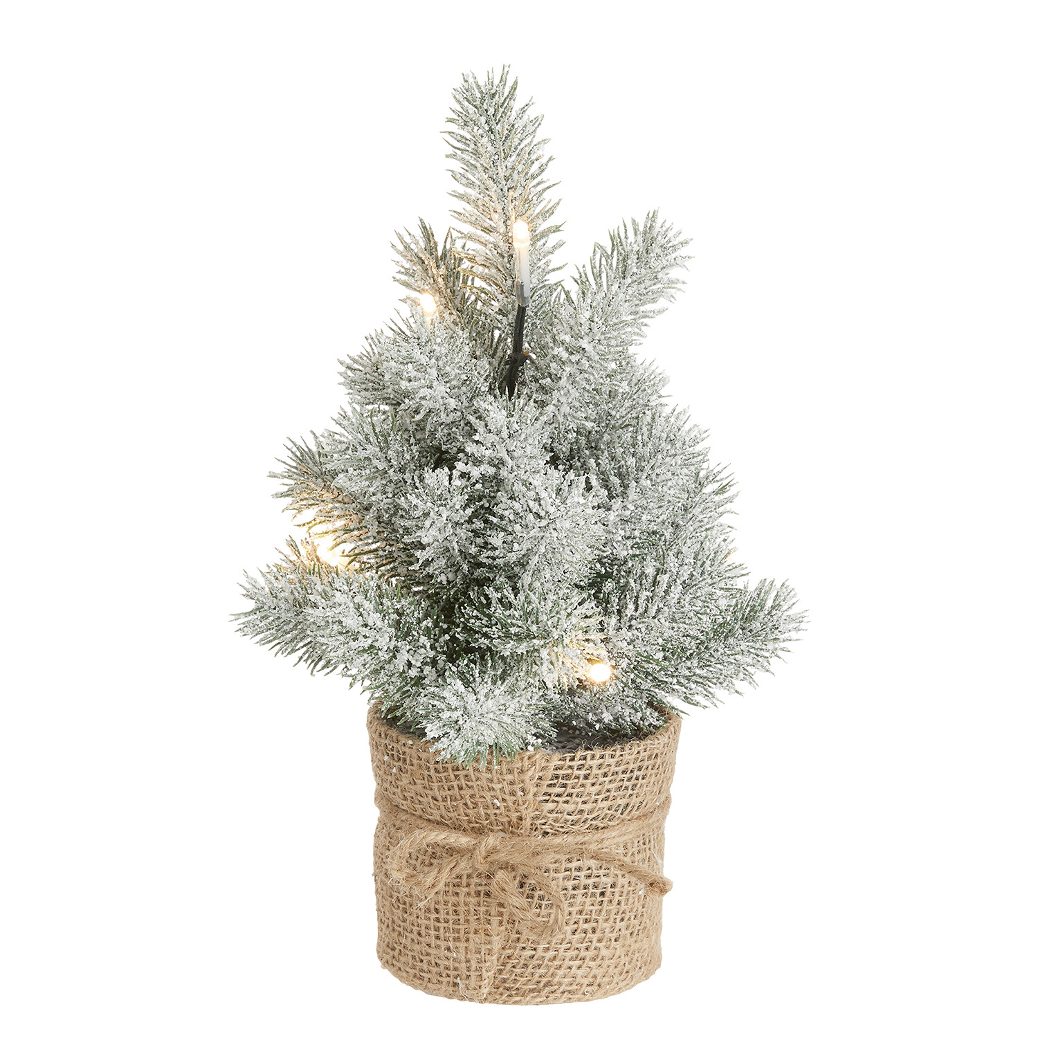 TREE OF THE MONTH brad artificial - verde cu zapada | 30 cm