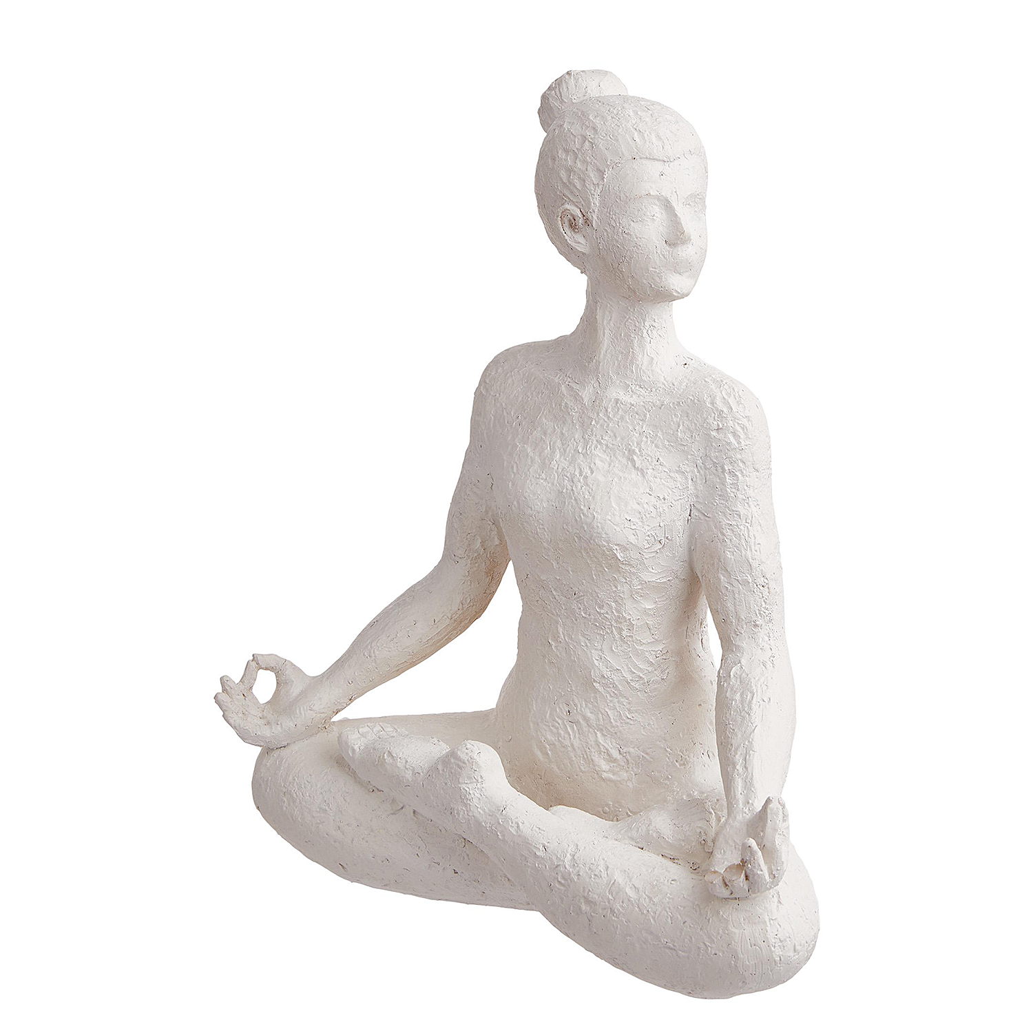 LOTUS statuie decorativa 24cm alba