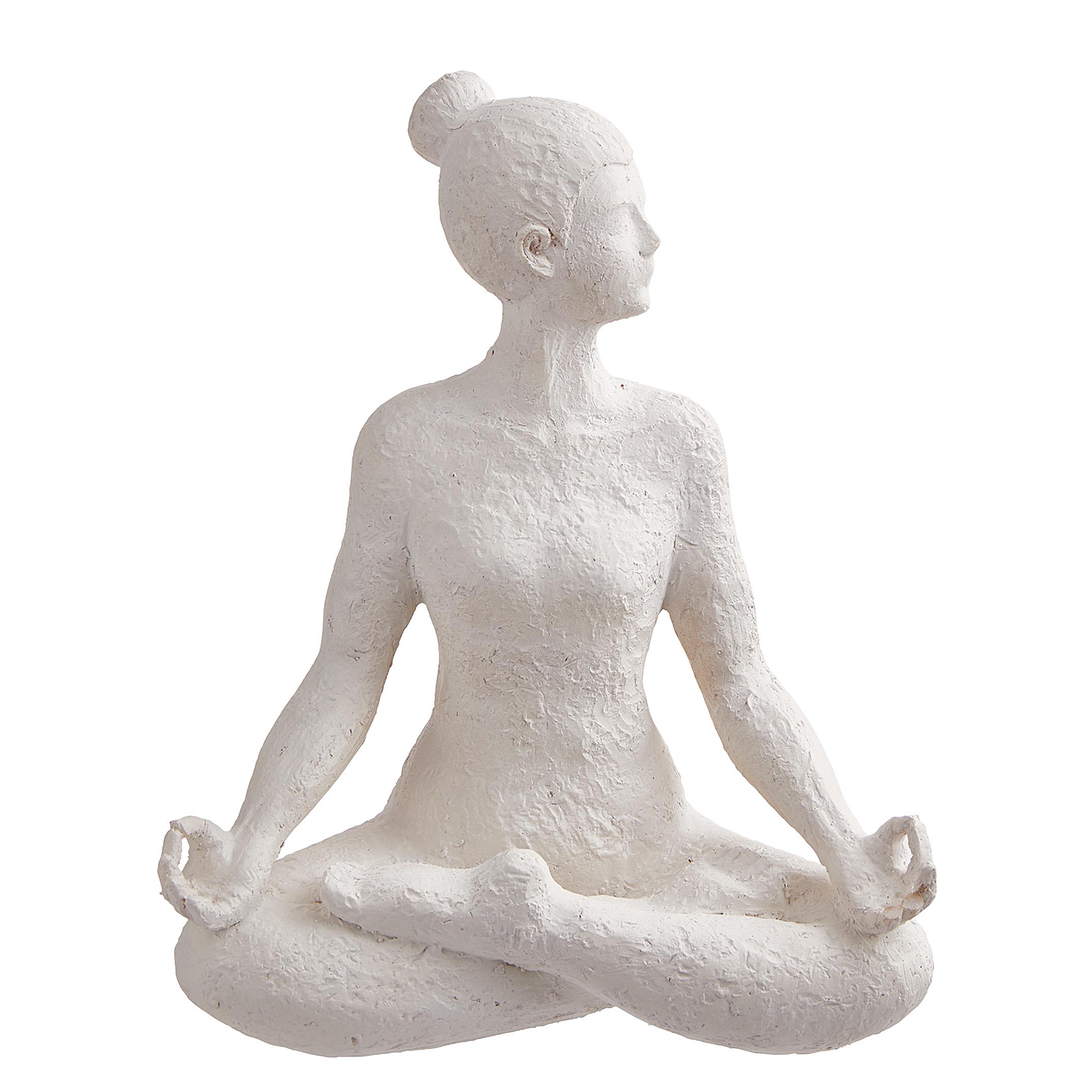 LOTUS statuie decorativa 24cm alba