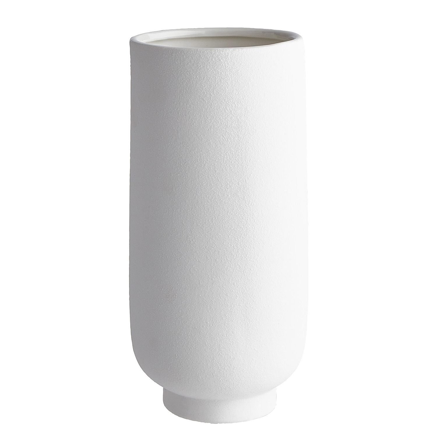 LINE ART vaza ceramica 29cm, alba