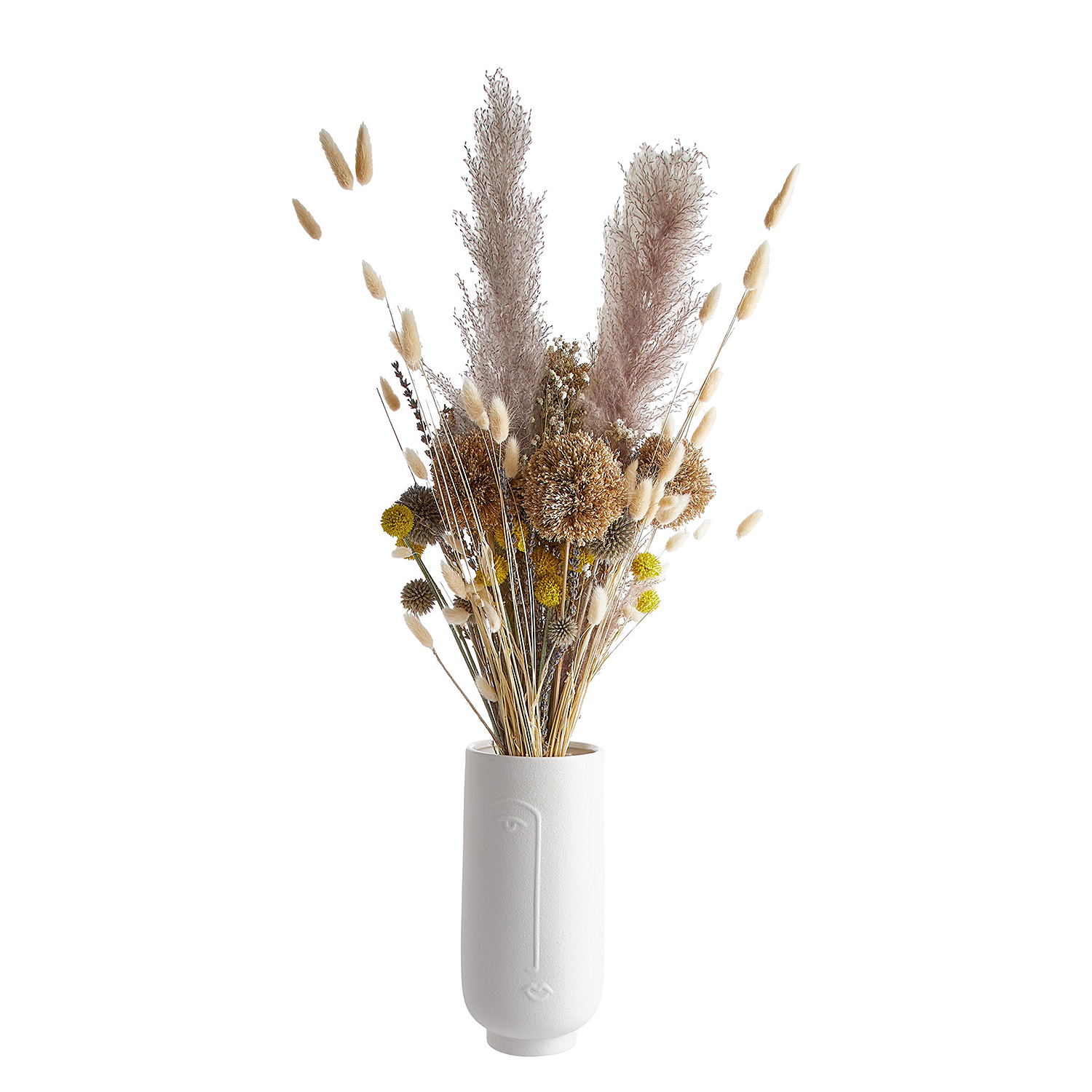 LINE ART vaza ceramica 29cm, alba