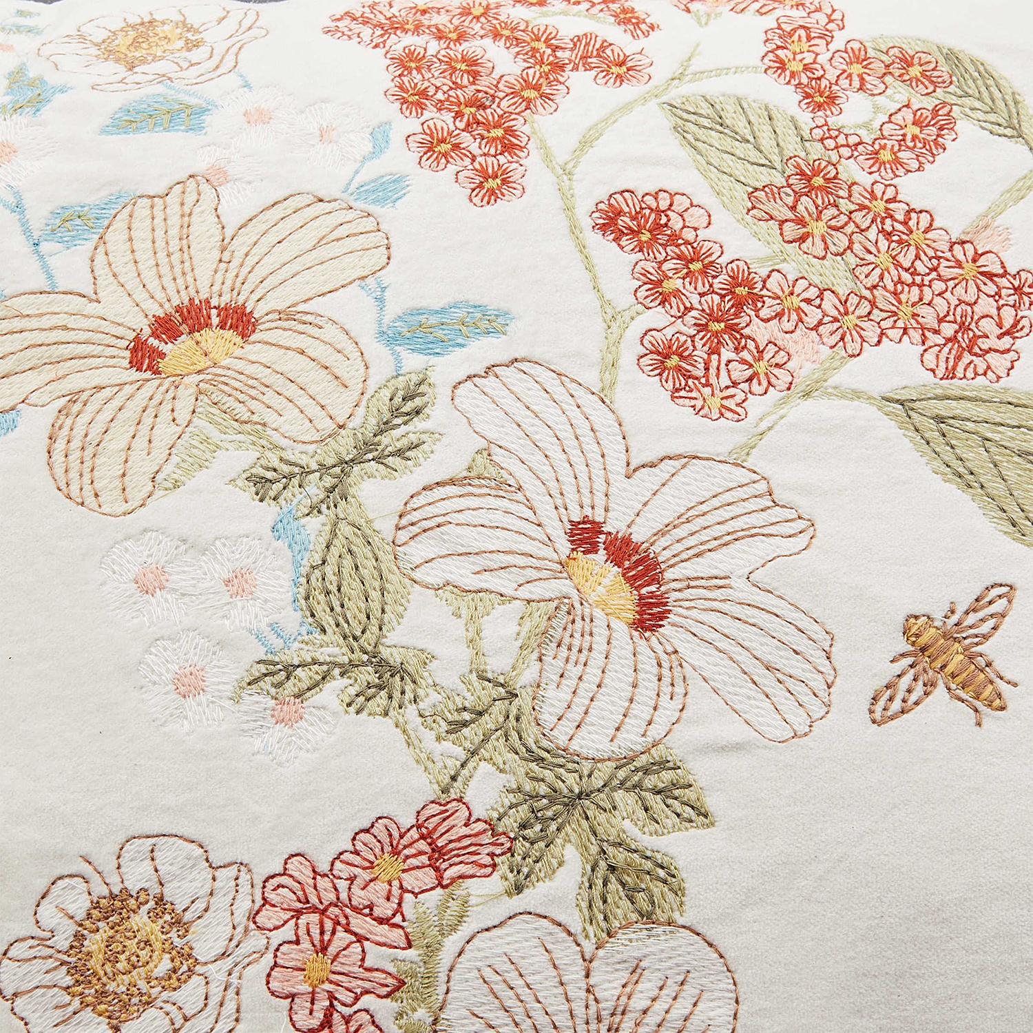 COTTON VELVET perna cu flori 60x40 cm