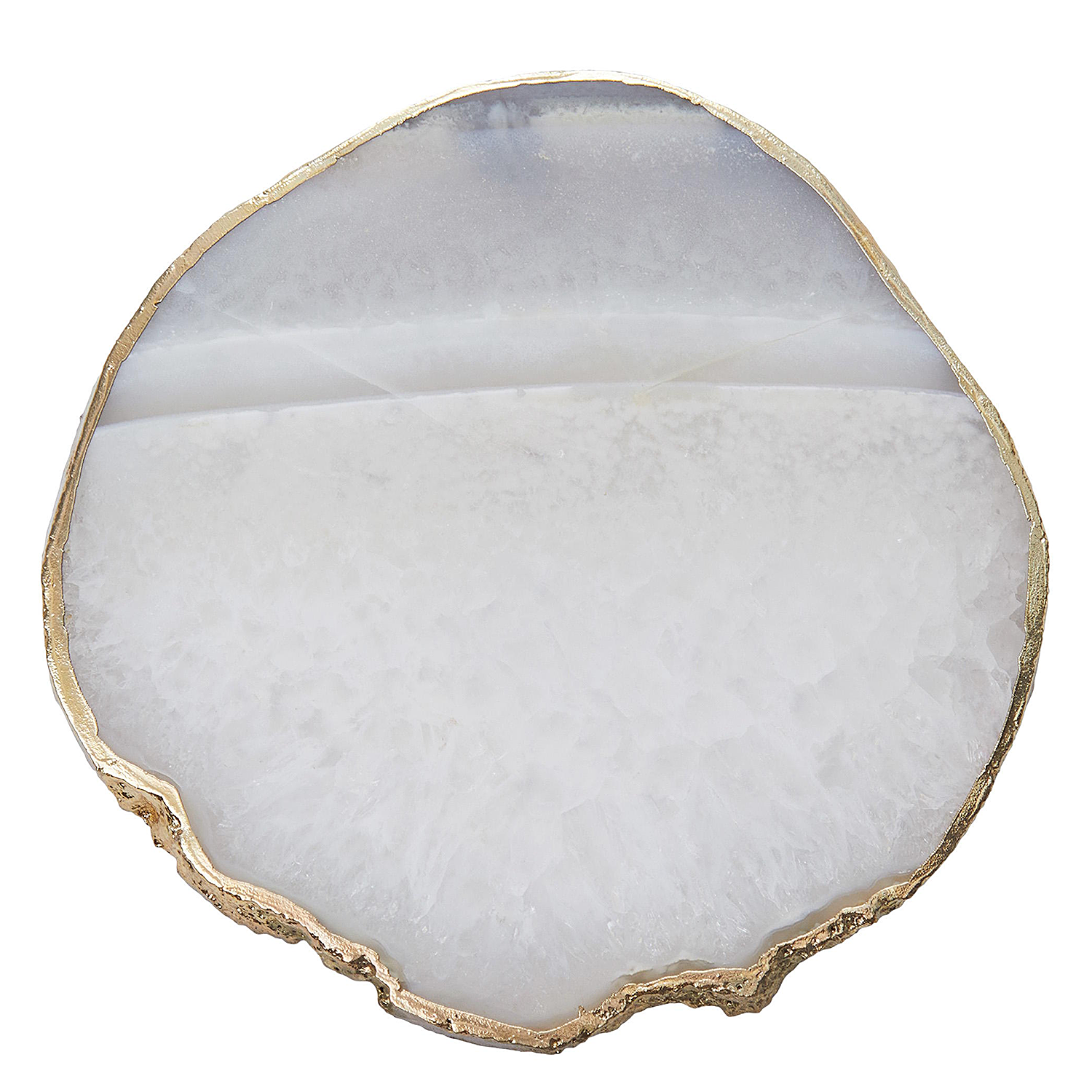 CRYSTAL suport pahare piatra alb 10 cm