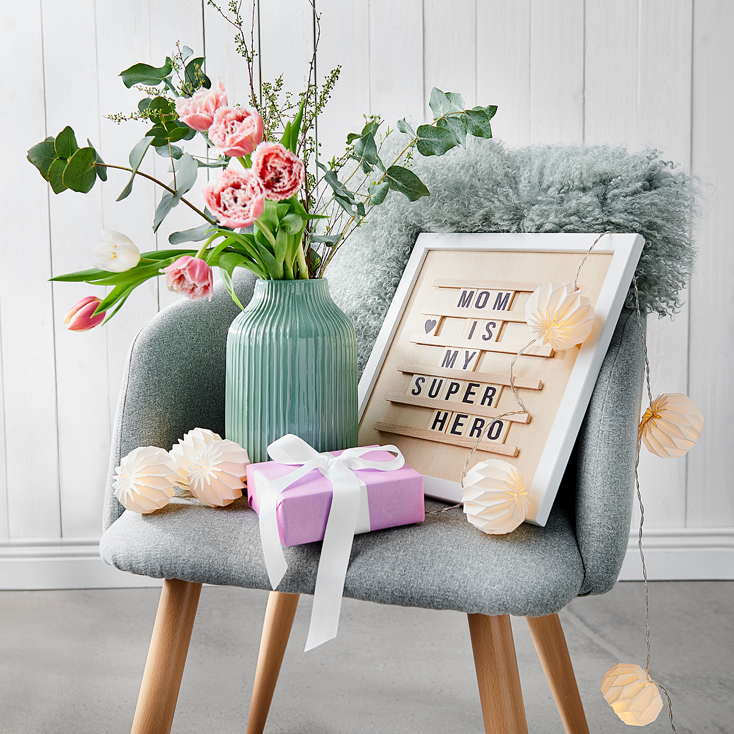 HANAMI LED Instalatie 8 LED, alb