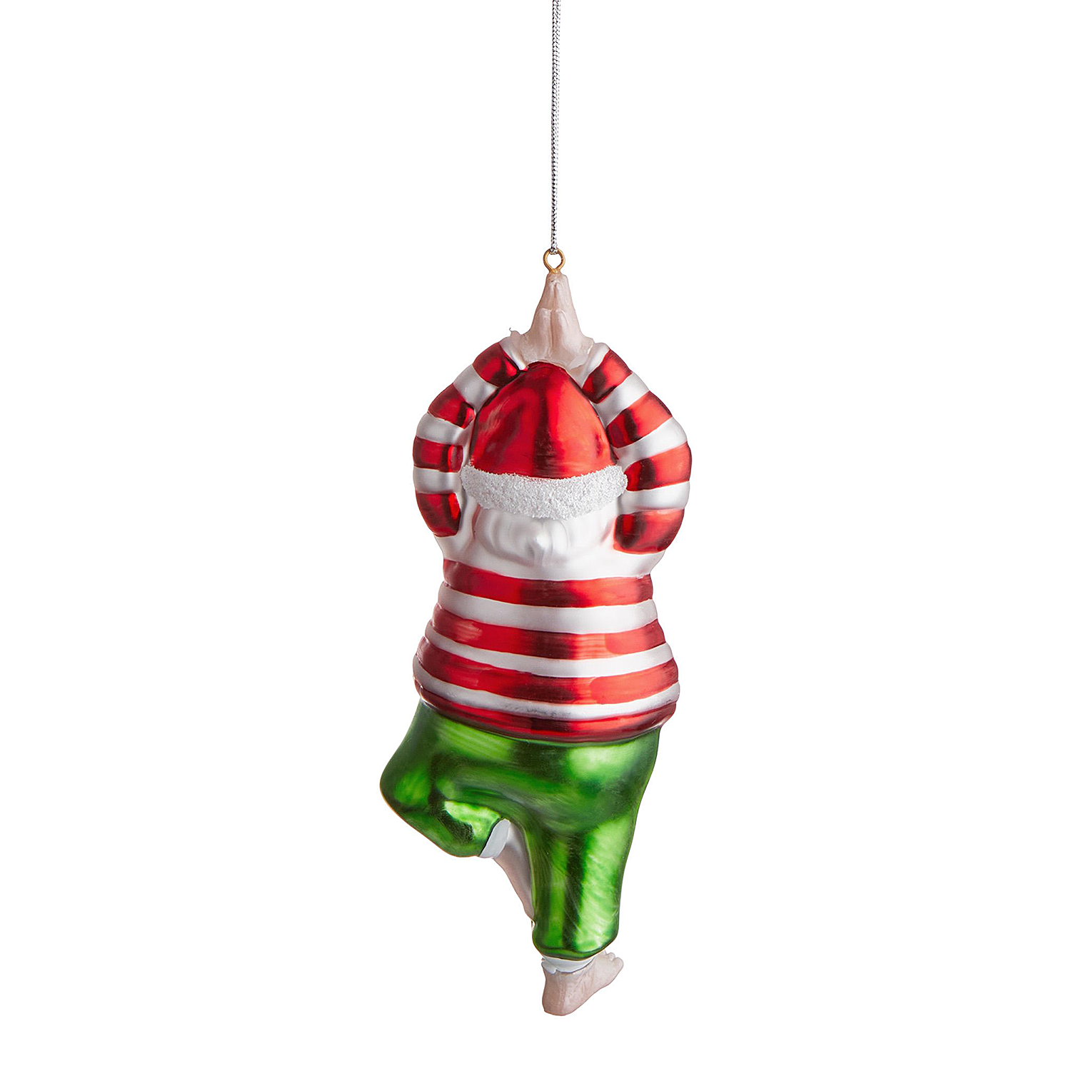 HANG ON ornament sticla yoga Mos Craciun