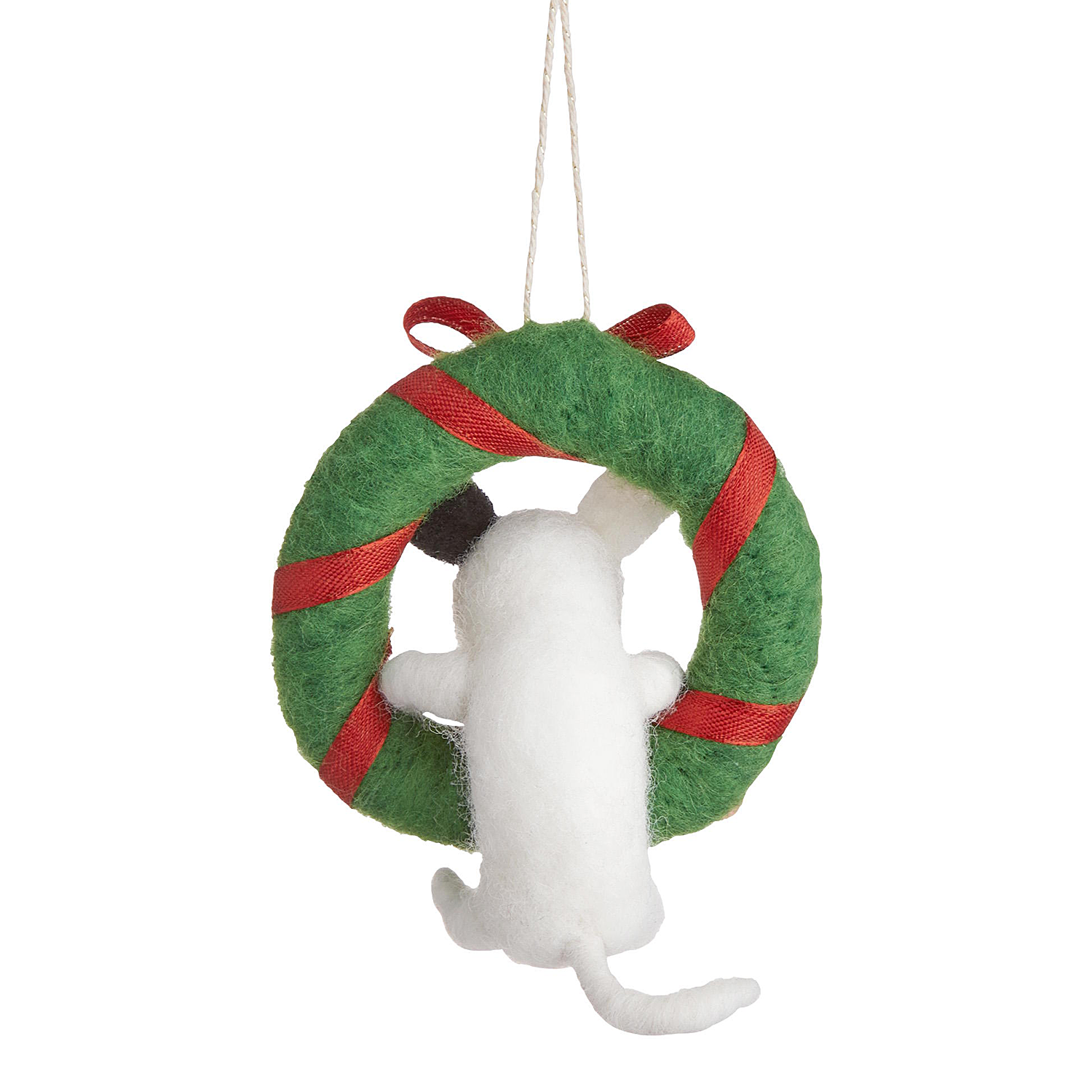 HANG ON ornament fetru caine cu coroana