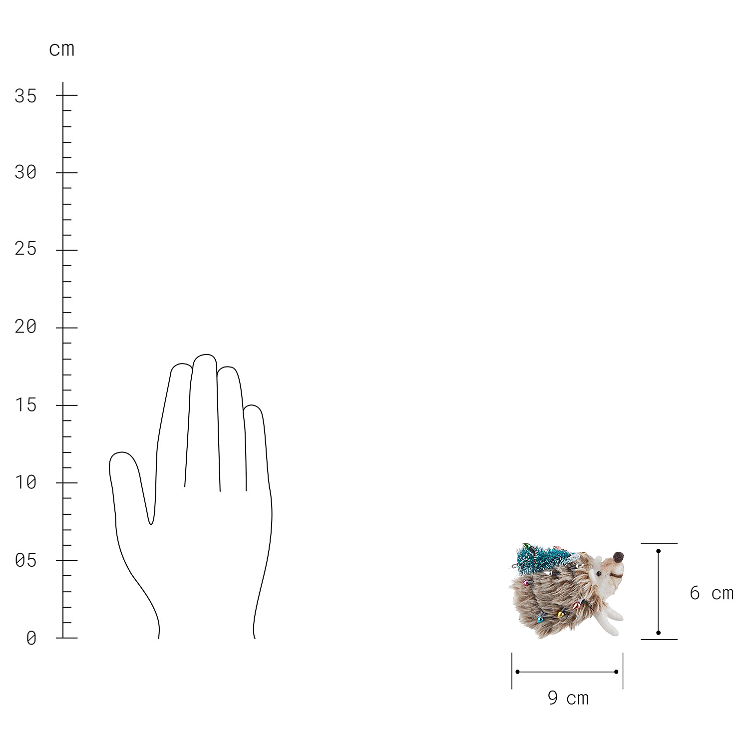 HANG ON ornament fetru arici