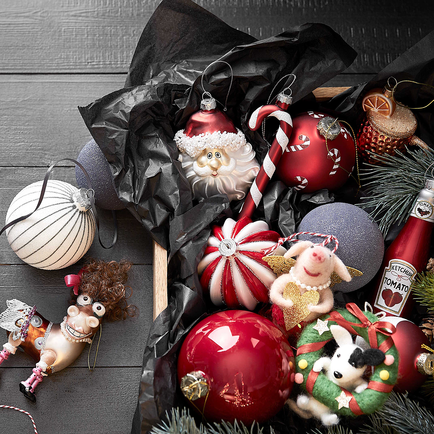 HANG ON glob cu relief 8cm rosu/alb